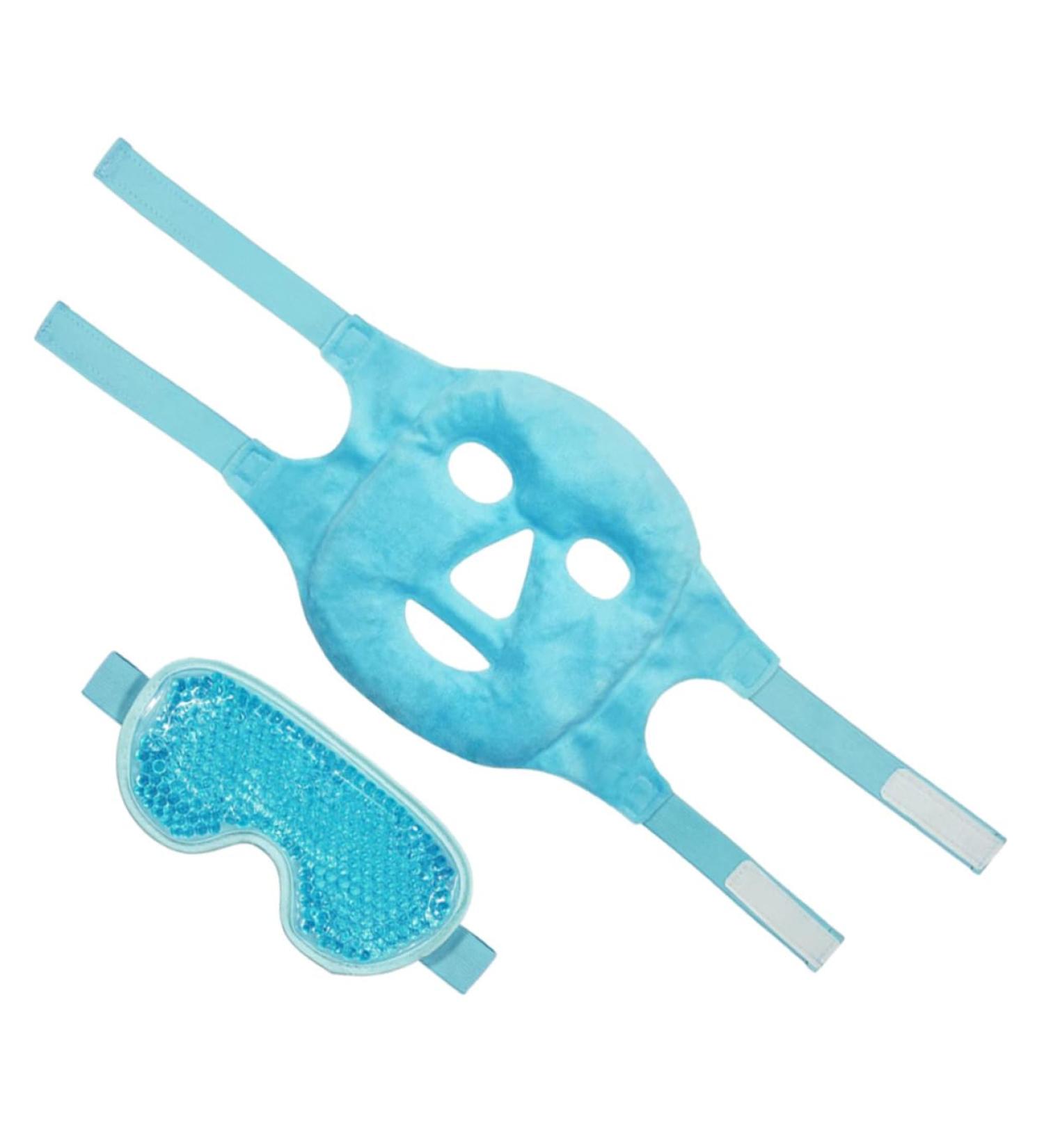 Angoily Anti-Swelling Eye Mask Set | Instant Relief for Swollen Eyes | Cool Gel Sleep Mask for Women | Travel-Friendly Ice Cream Bag - Buy Online on GoSupps.com