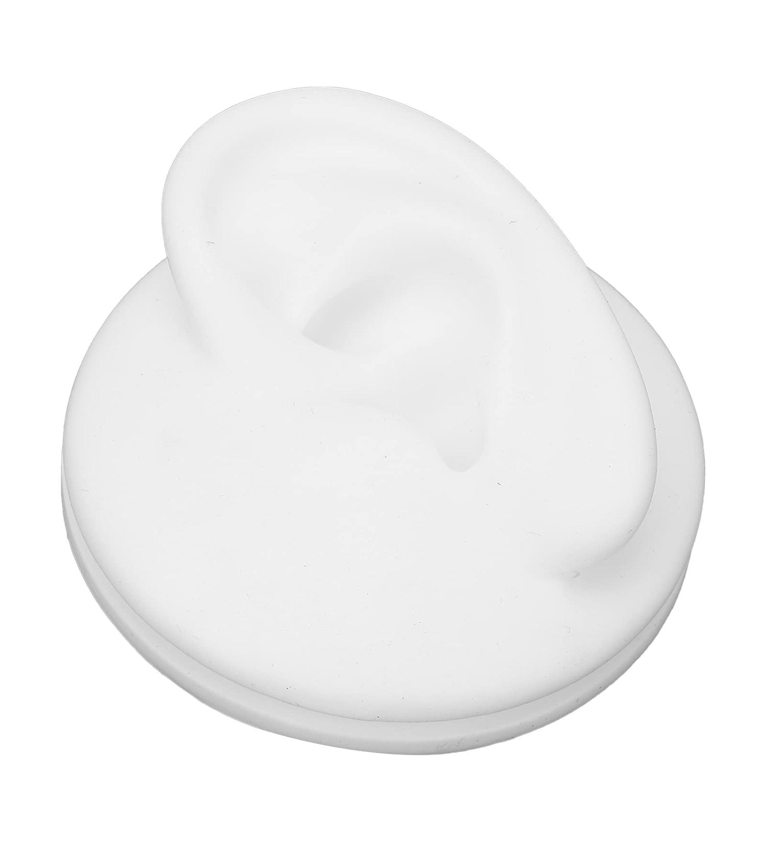 Soft Silicone Human Ear Model Display for Piercing & Acupuncture Practice (Left) | Jewelry Teaching Tool - Buy Online on GoSupps.com