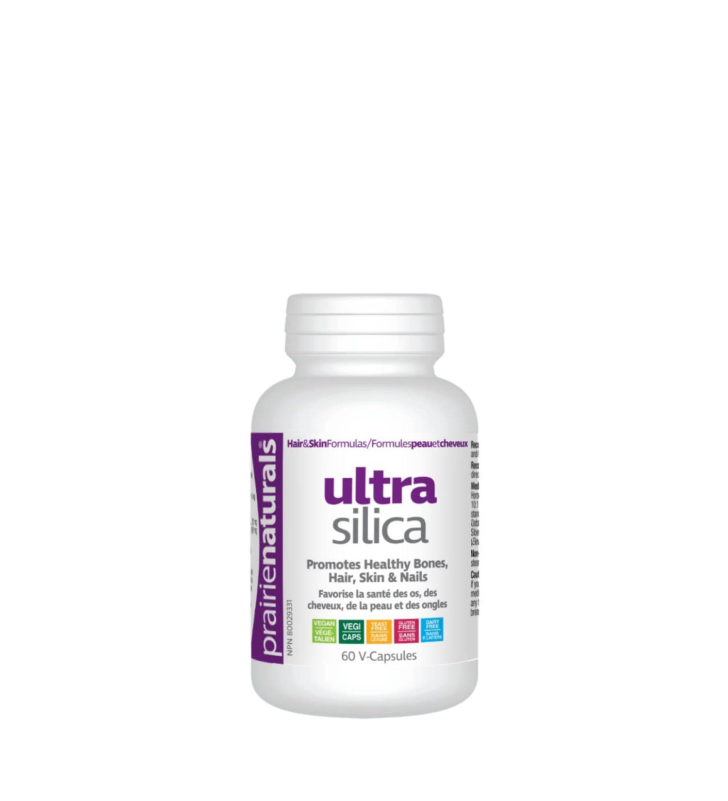 Prairie Naturals Ultra silica - Vegetal silica 60 count Unflavored 60 count (Pack of 1) - Buy Online on GoSupps.com