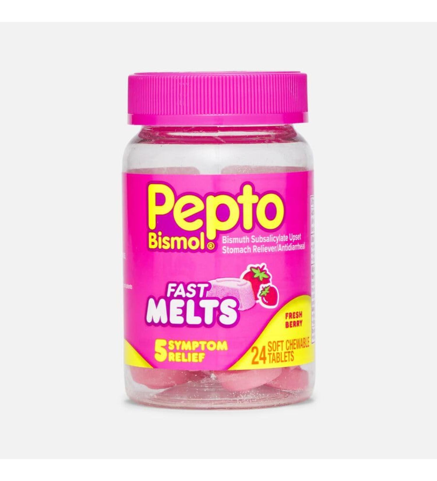 Pepto Bismol Pepto Bismol Fast Melts Soft Chewable Tablets 24 Count