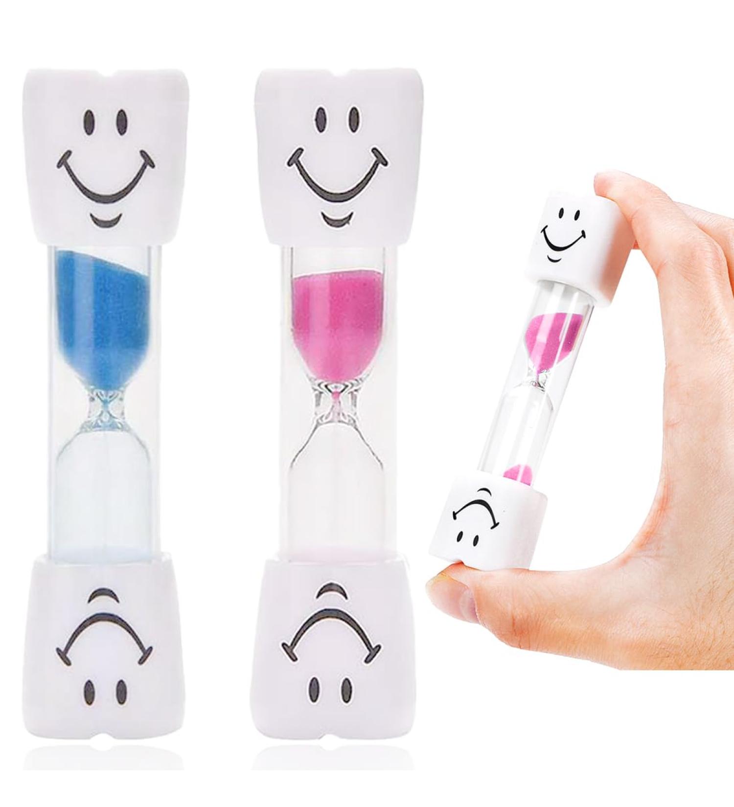 Buy Vyzutr 2-Piece Colorful Hourglass Toothbrush Timer for Kids - Perfect for Home & Office 3-Minute Timer - Buy Online on GoSupps.com