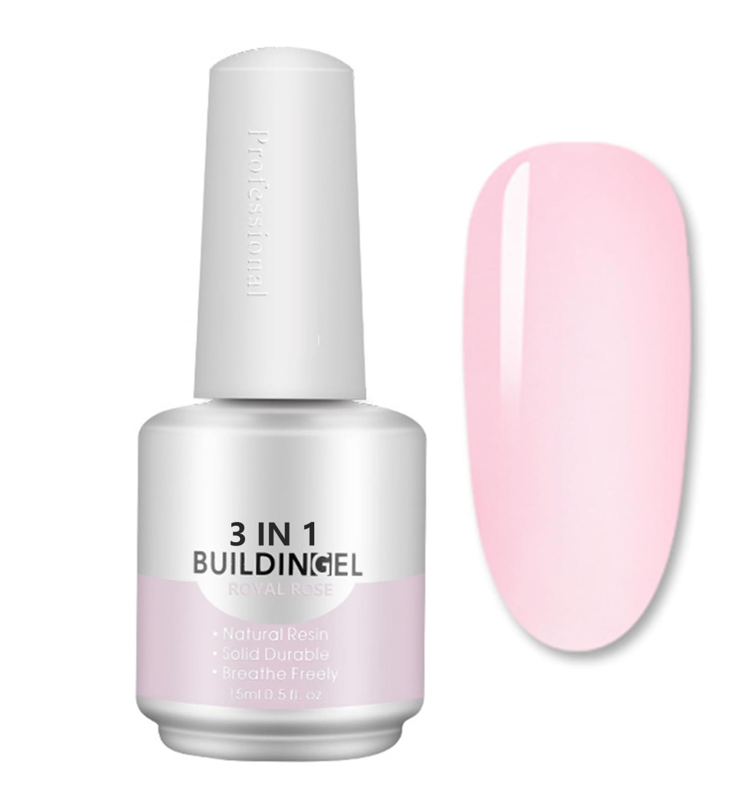 Builder Gels Nail Extension Gel 5 In 1 Pink Strengthening Gel Base Gel Color Gel Nail Polish Foundation Gel Rhinestones Glue Gel For Nail Art (01 Light pink) - Buy Online on GoSupps.com