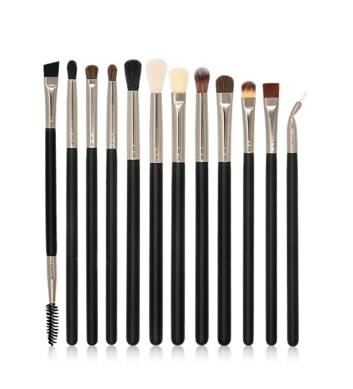 DFHBFG 12-Piece Eye Makeup Brushes Set | Complete Eye Shadow Eyeliner Eyebrow Tools for Flawless Application | International Shipping - Buy Online on GoSupps.com