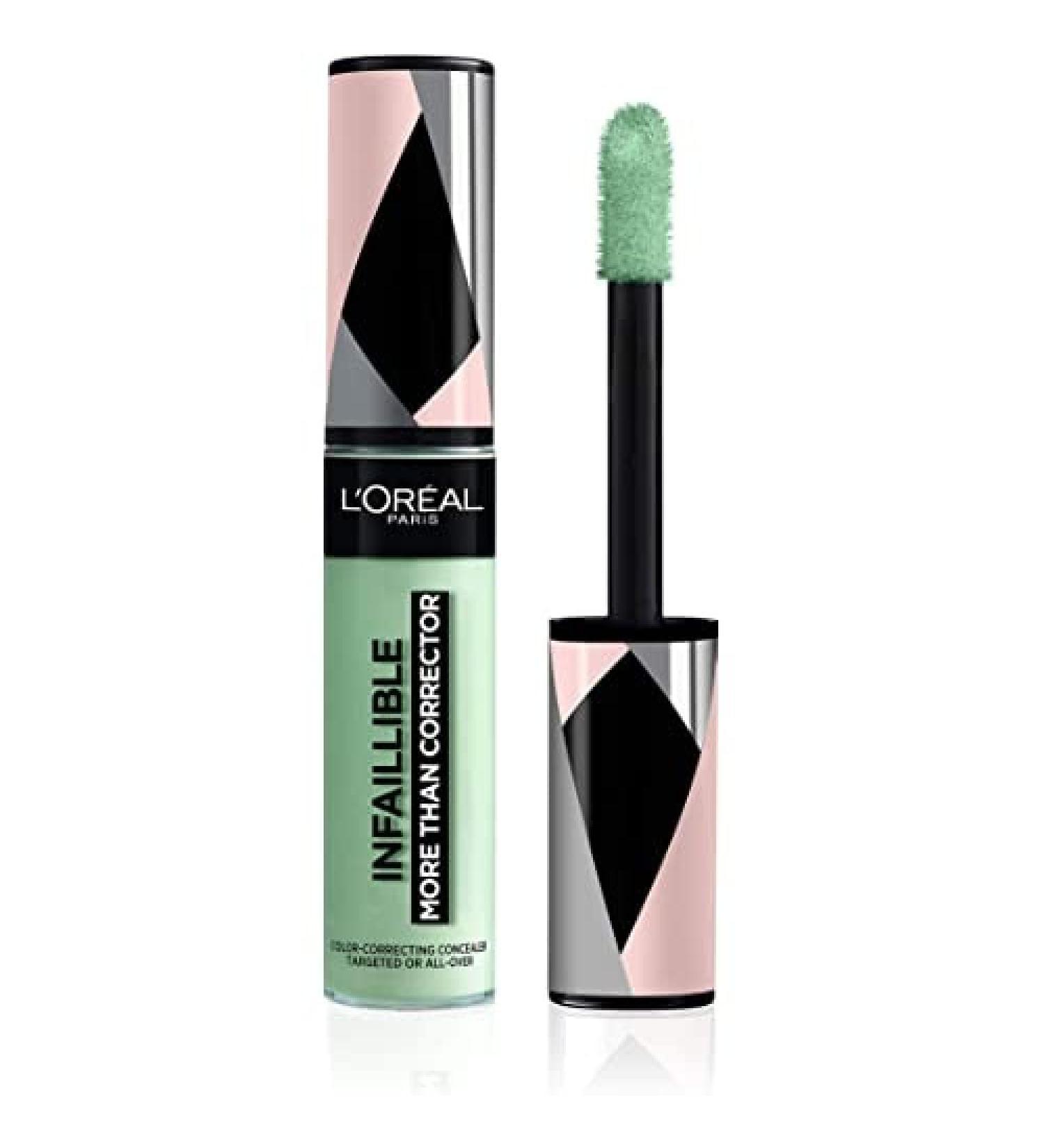 L'Or al Paris Infaillible More Than Corrector 01 Green - Effective Redness & Acne Neutralizer Sunburn Solution | Shop Internationally - Buy Online on GoSupps.com