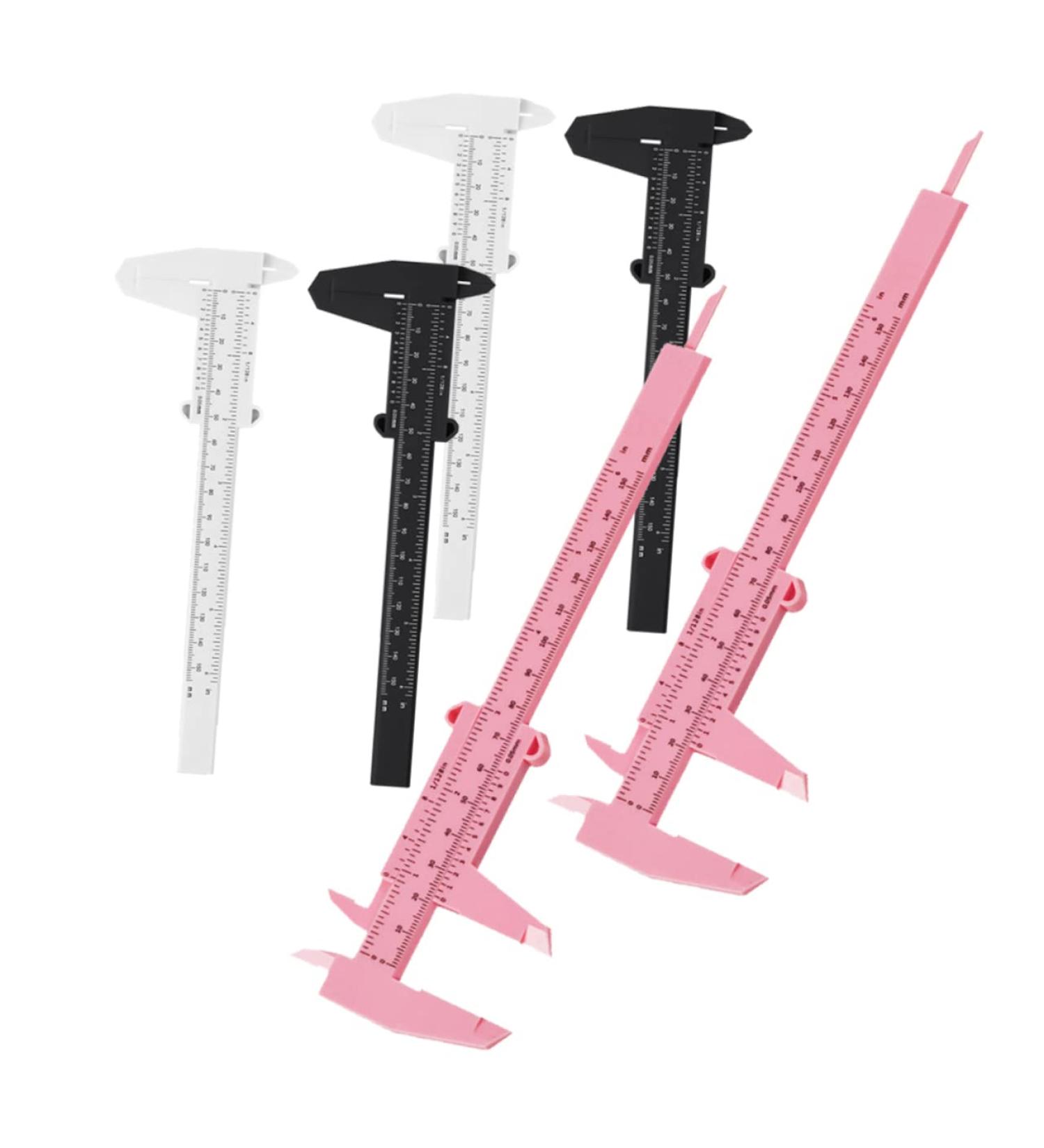 Healvian 24 Pcs Locating Rule Facial Calipers Eyebrow Sliding Gauge Convenient Ruler Eyebrows Plastic - Buy Online on GoSupps.com