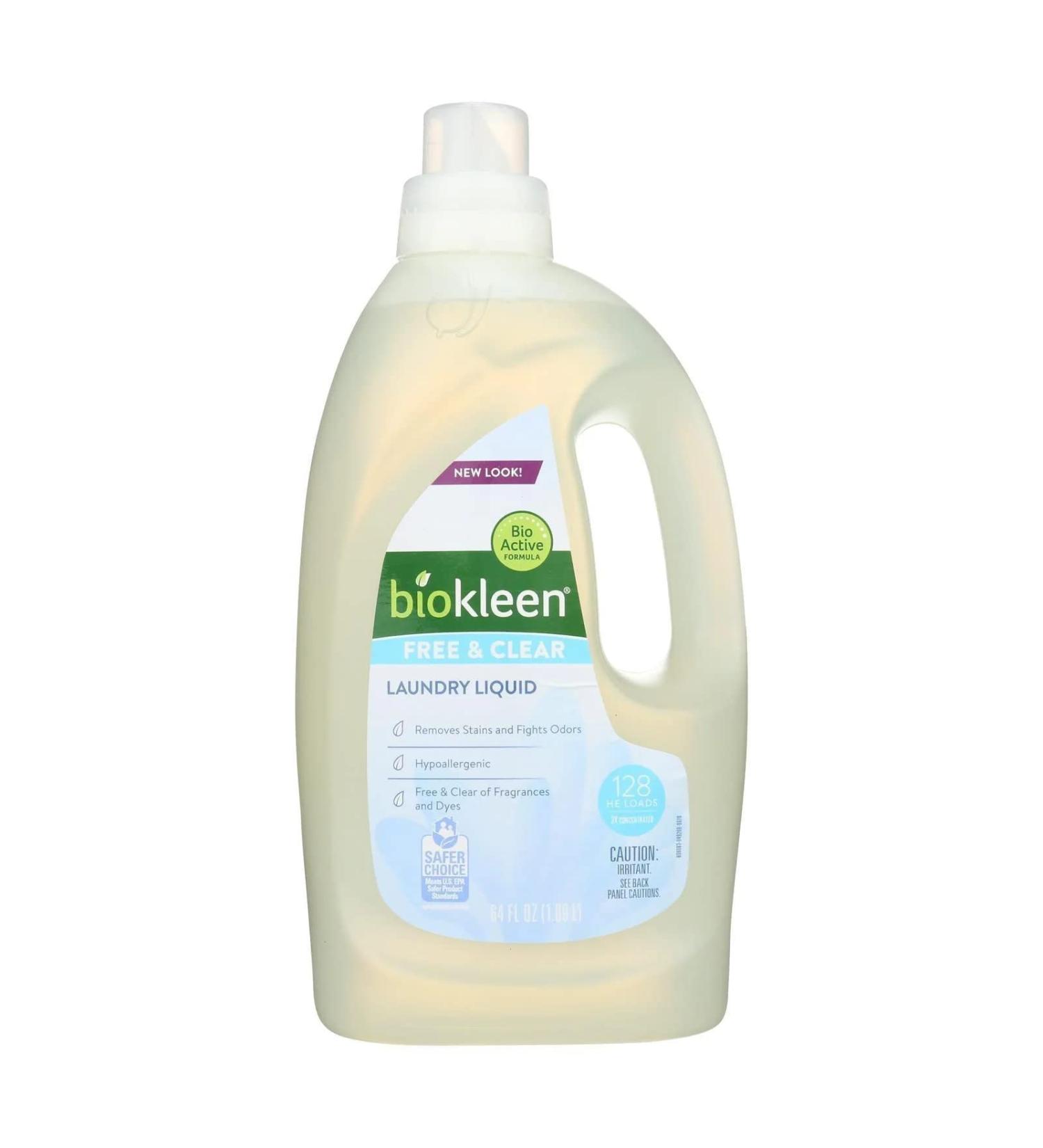 biokleen Laundry Liquid Free & Clear 64 oz