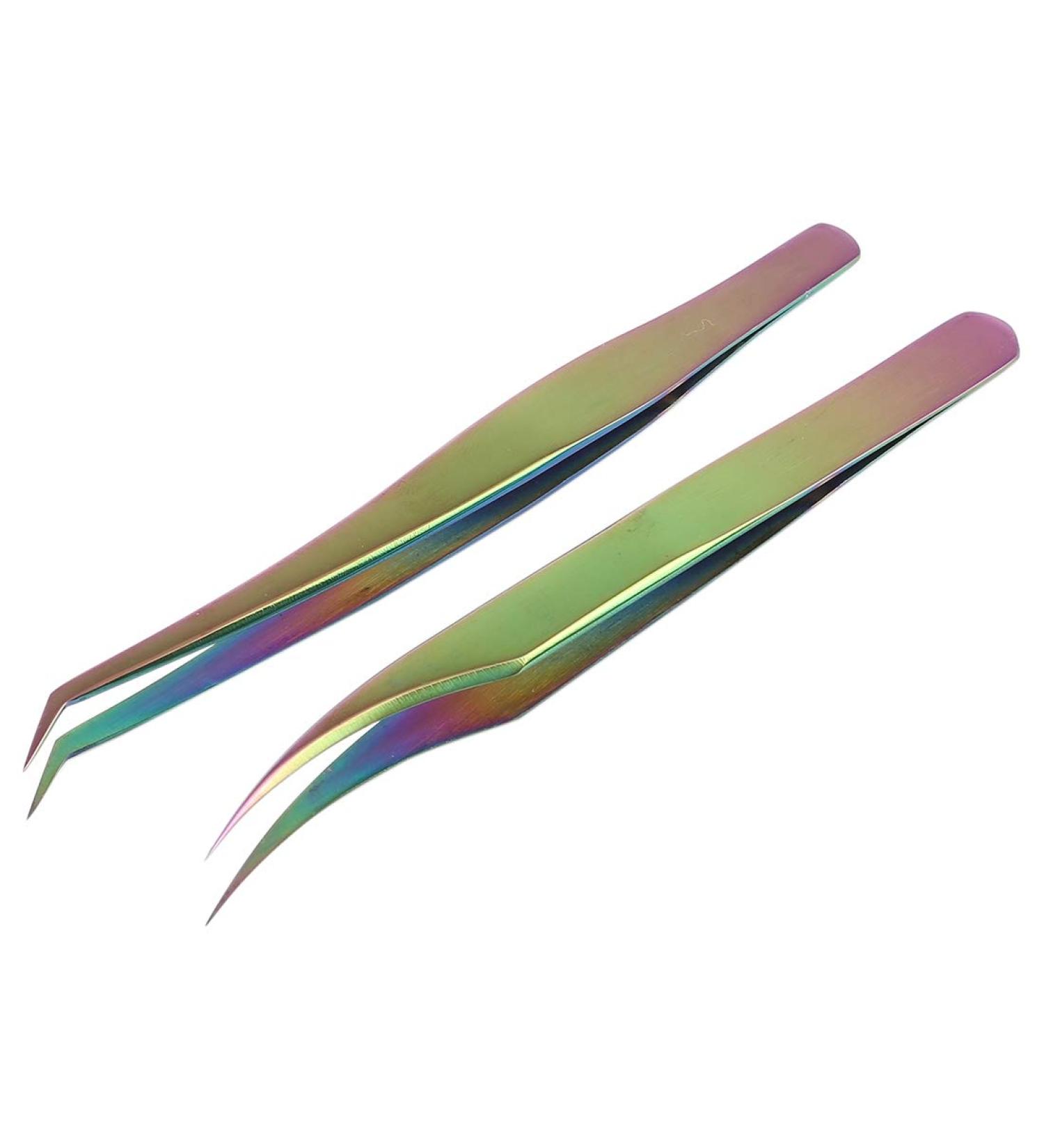 New 2 in1 Colorful Curved Tip Tweezers Xiecutecat - Buy Online on GoSupps.com