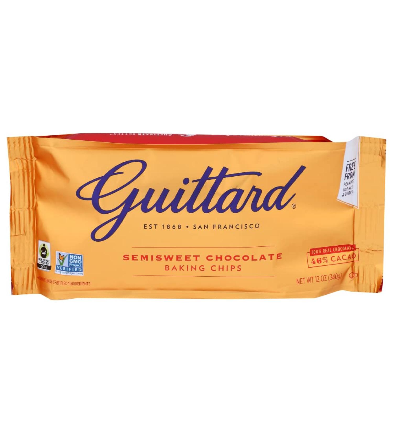 Guittard Baking Chips - Semi Sweet Chocolate - 12 oz - Buy Online on GoSupps.com