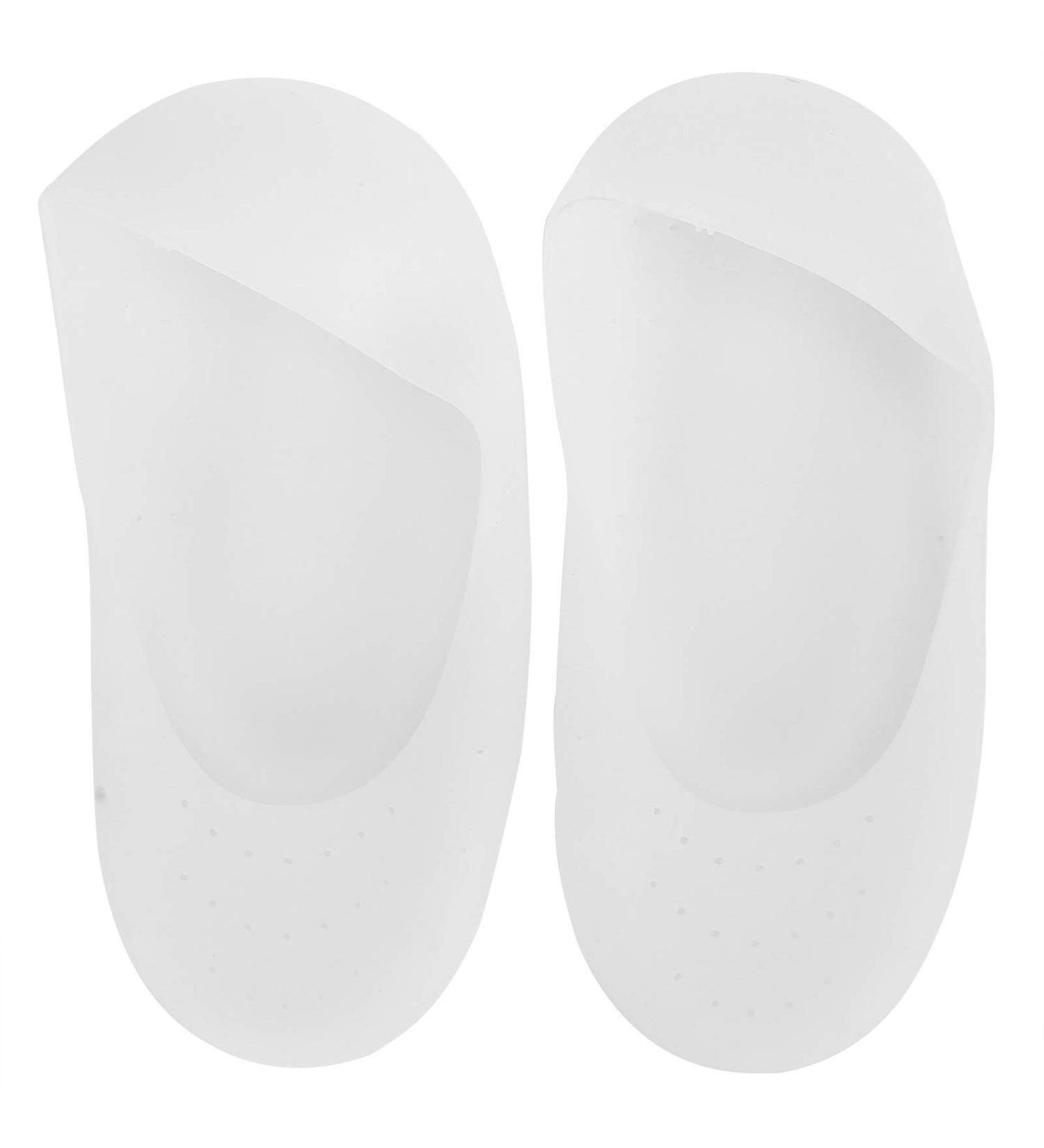 Silicone Gel Moisturizing Socks - Anti-Cracking Breathable Anti-Slip Foot Protector for Men & Women - L Size (White) - Buy Online on GoSupps.com