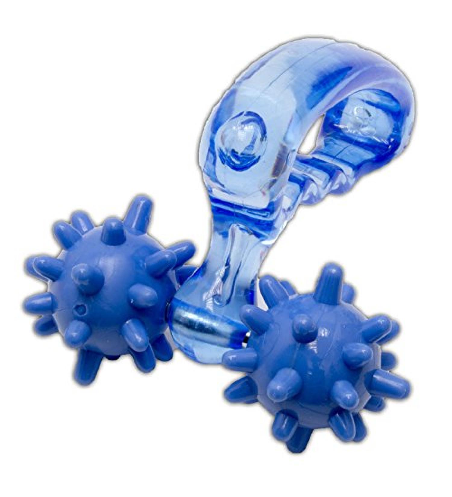 Body Roller Massage Profiline with 2 Knobbed Balls - Enhance Relaxation & Recovery | Buy Internationally - Buy Online on GoSupps.com