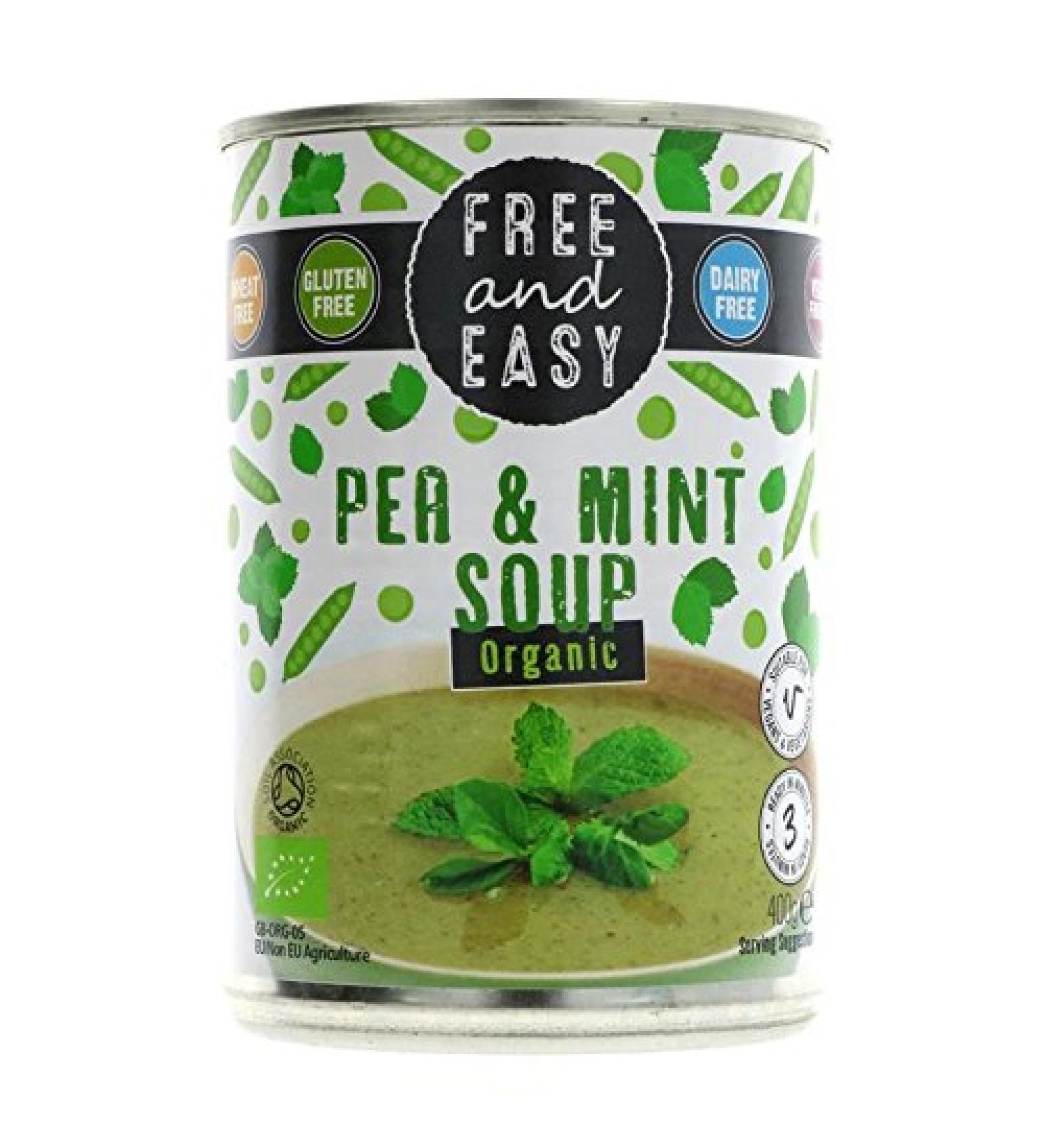 Free & Easy | Pea & Mint Soup - Org | 6 x 400g