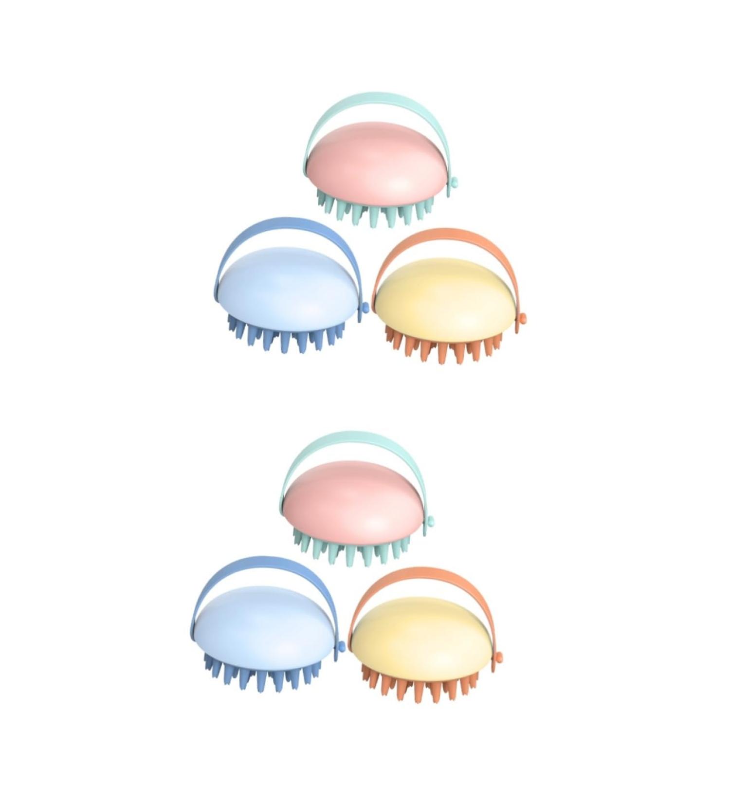 Buy Gatuida Silicone Shampoo Massage Comb Set - 6 Pcs Scrubber for Scalp Care & Hair Health | International Shipping Available - Buy Online on GoSupps.com