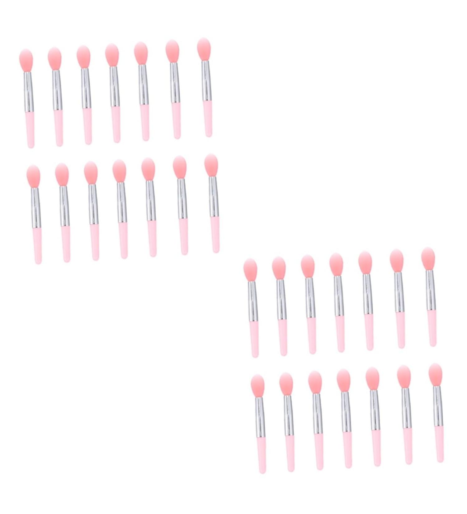 POPETPOP 2 Sets Lip Gloss Brush Silicone Facial Brush Eyeshadow Brush Lip Plumper Lip Gloss Makeup Lip Brush Lipstick Lip Applicator Eye Shadow Brush Miss Silica Gel Pink Mini - Buy Online on GoSupps.com