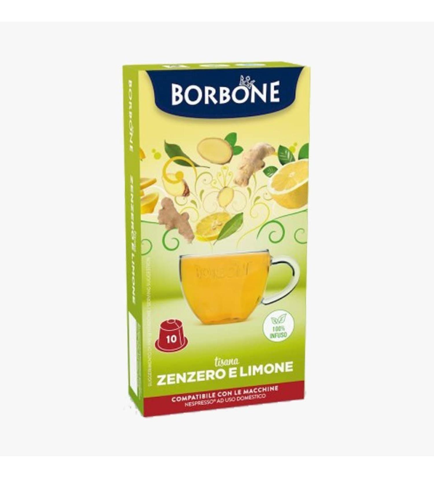 CAFF BORBONE Caff Borbone 60 Capsules compatible with Nespresso Ginger and Lemon Tea - Emporio del Caff