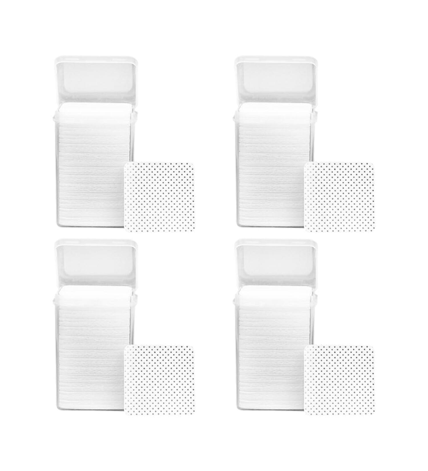 Dajidafu 4set Non-woven Lint Free Nail Wipes for Ultimate Nail Cleaning Solution Absorbency Wide Range Of Uses Cotton white - Buy Online on GoSupps.com