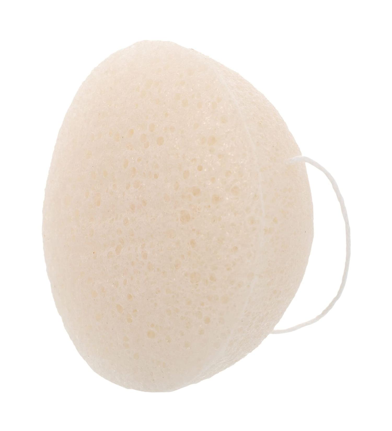 Buy Konjac Face Wash Sponge - Natural Exfoliating Loofah Makeup Remover Pad | 7x7cm White - Buy Online on GoSupps.com