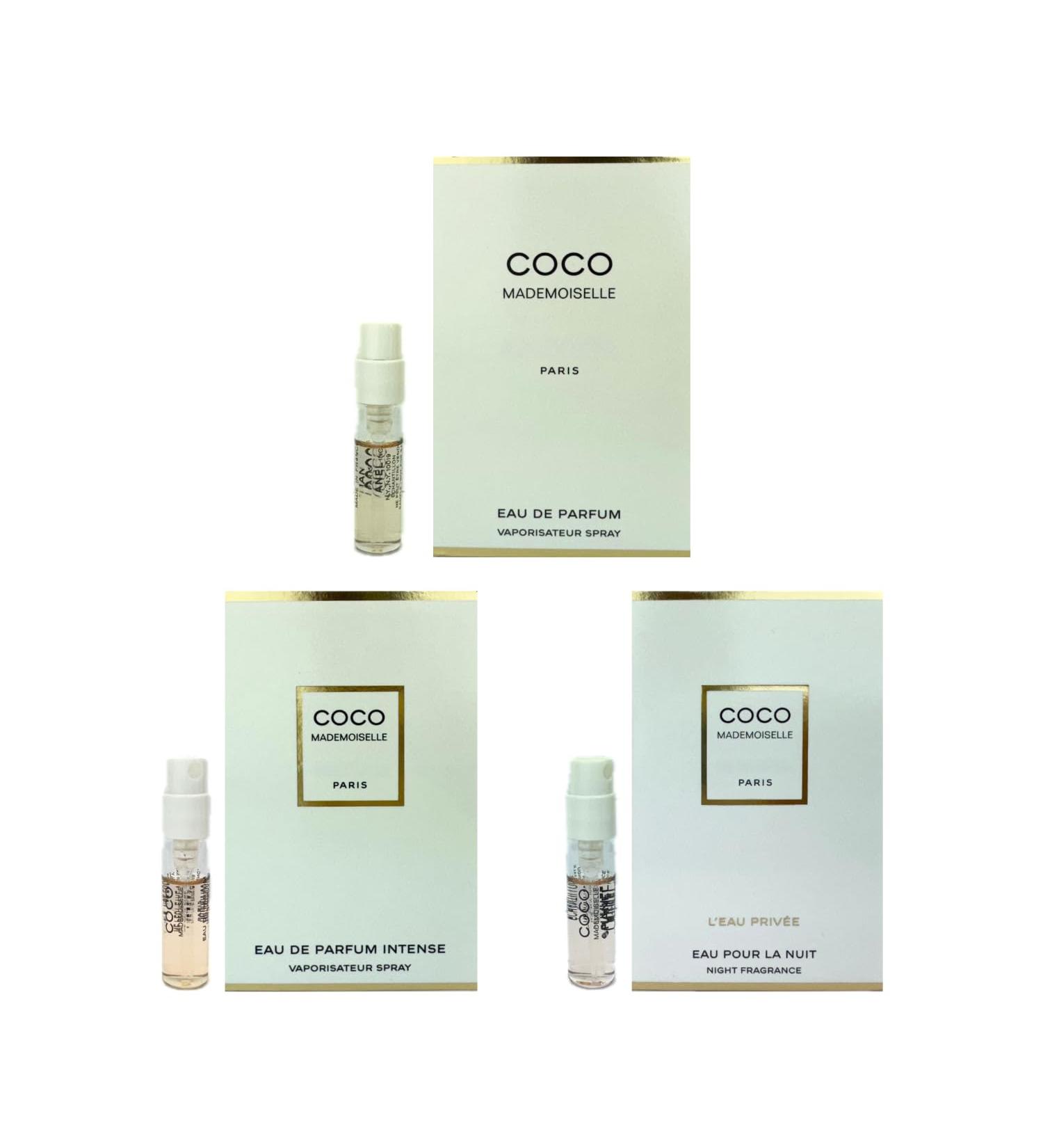Set 3 Cologne Luxury Travel Size for Women Sample Spray Vial 0.05oz/ 1.5ml each. Coco Mademoiselle EDP/Coco Mademoiselle Intense EDP/Coco Mademoiselle Nuit Privee EDP - Buy Online on GoSupps.com