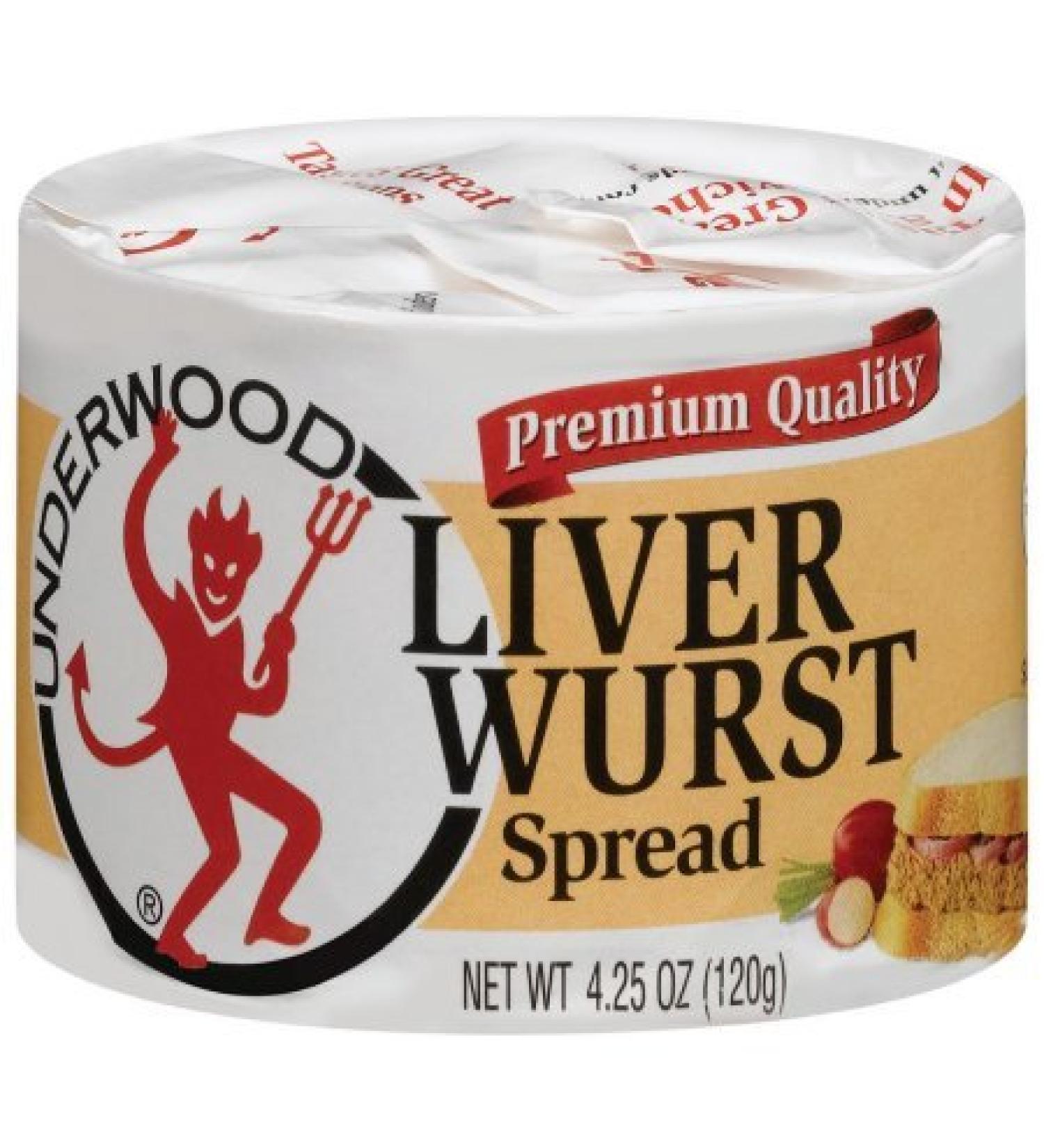 Underwood Liverwurst Spread 4.25 Ounce (Pack of 2) - Buy Online on GoSupps.com