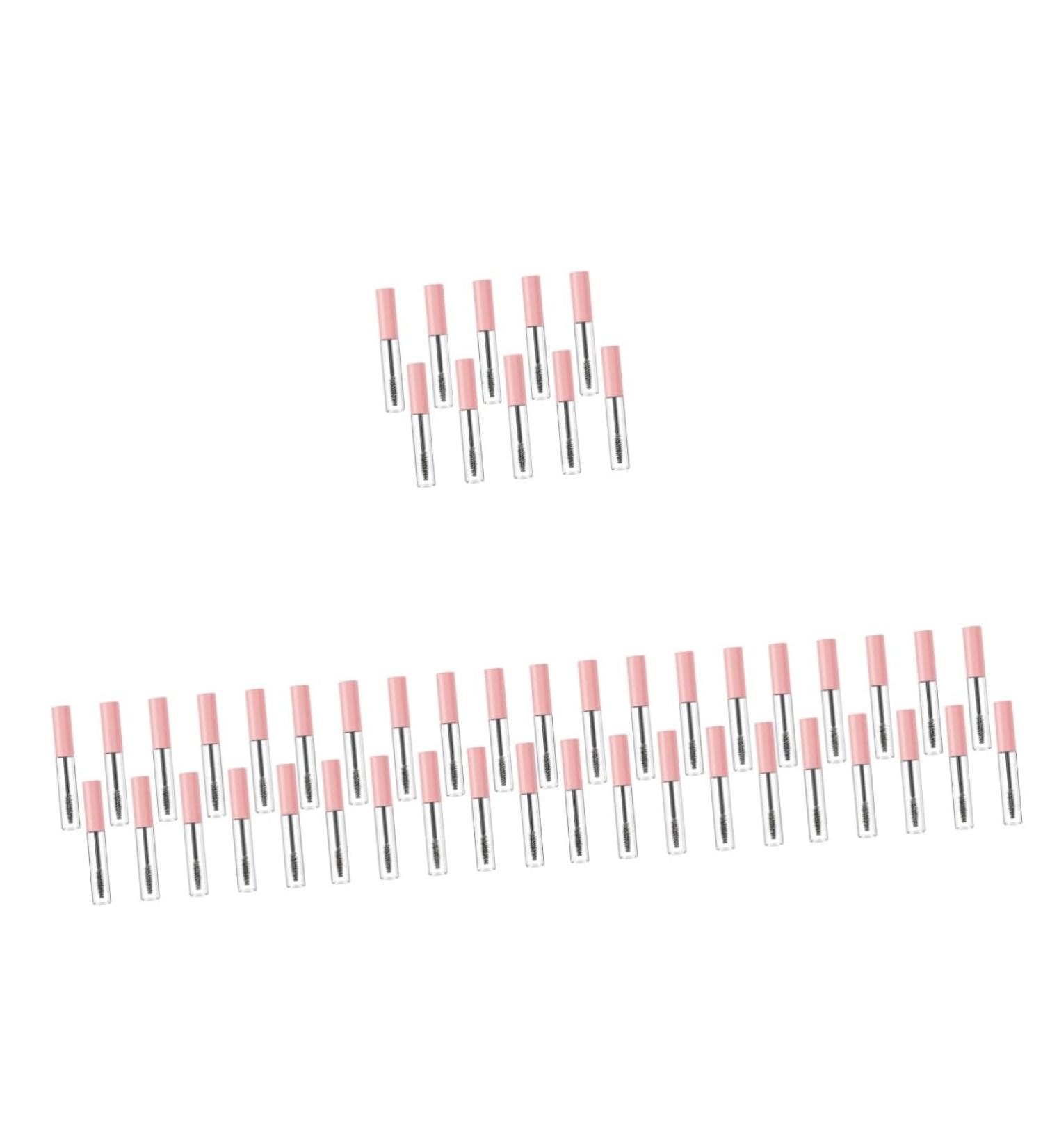 Healvian 50 Pcs Mascara Empty Tube Empty Mascara Wand DIY Makeup Eyelash Cream for Mascara Tubes Plastic 1 g (Pack of 1) Pinkx5pcs - Buy Online on GoSupps.com