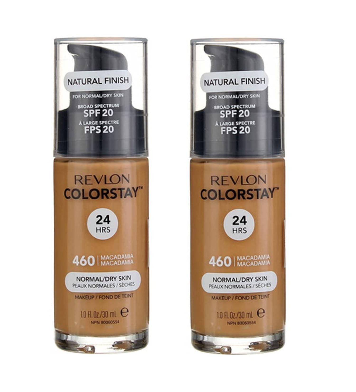 Revlon ColorStay Makeup Pack of 2 SPF 20 Macadamia (460) for Normal/Dry Skin - Buy Online on GoSupps.com