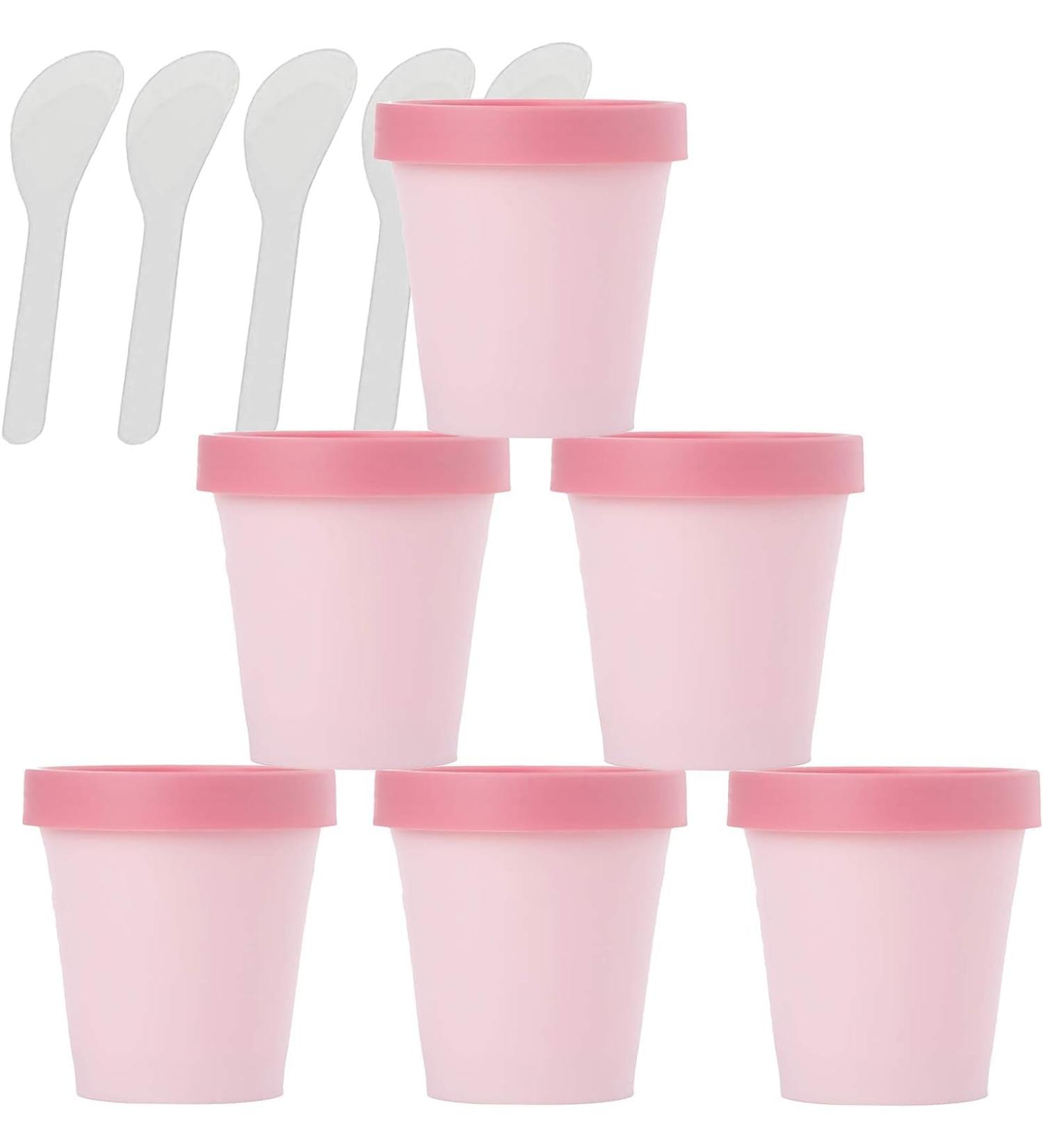 empty jars with lids cosmetic jar B0CKBVKX5Z6 PC Empty 200ml Pink Facial Mask Wide Mouth Plastic Jars 200g Leakproof Cosmetic Pot Container with Lids with 6 PC Spatula (Color : Roze Size : 100ml) ( - Buy Online on GoSupps.com