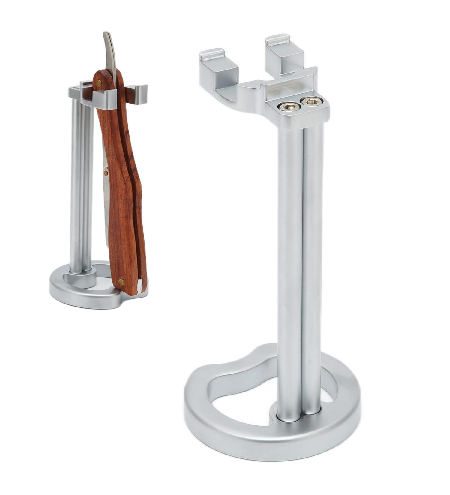 Premium Stainless Steel Razor Holder Stand - Universal Men s Shaving Brush Drying Stand - Modern Design for Practical Grooming - Buy Online on GoSupps.com