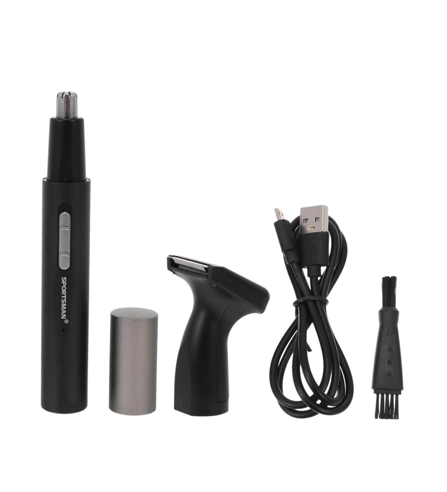 Ipetboom Electric Nose Hair Trimmer for Men - Facial Cleaner & Vibrissa Clipper Compact 13x1.6cm Black - International Shipping Available - Buy Online on GoSupps.com