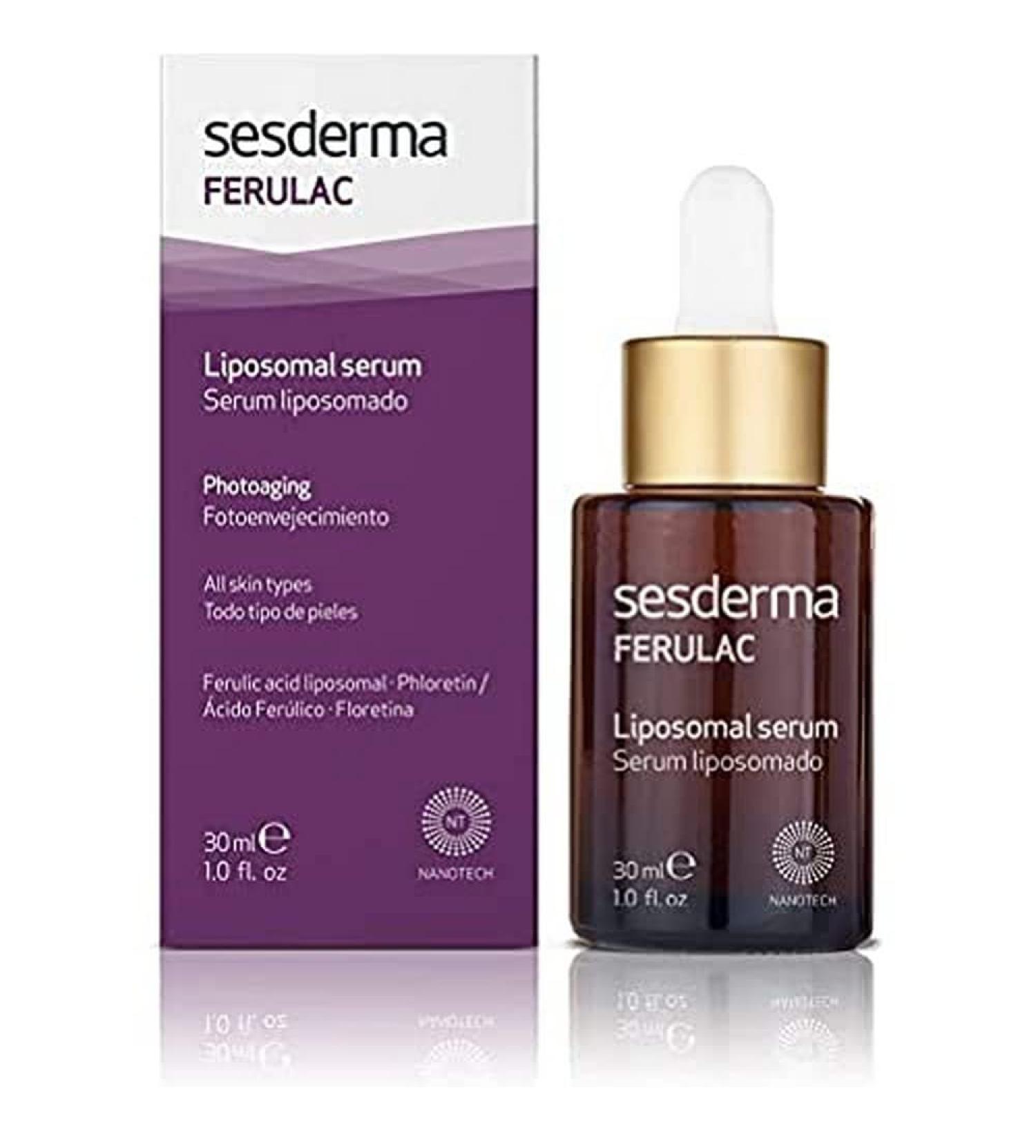  SESDERMA Sesderma | Ferulac Liposomal Serum | Mature Skin | Vitamin A | Vitamin E | Vitamin C | Ferulic Acid | Repairs Damaged Fibers - Buy Online on GoSupps.com