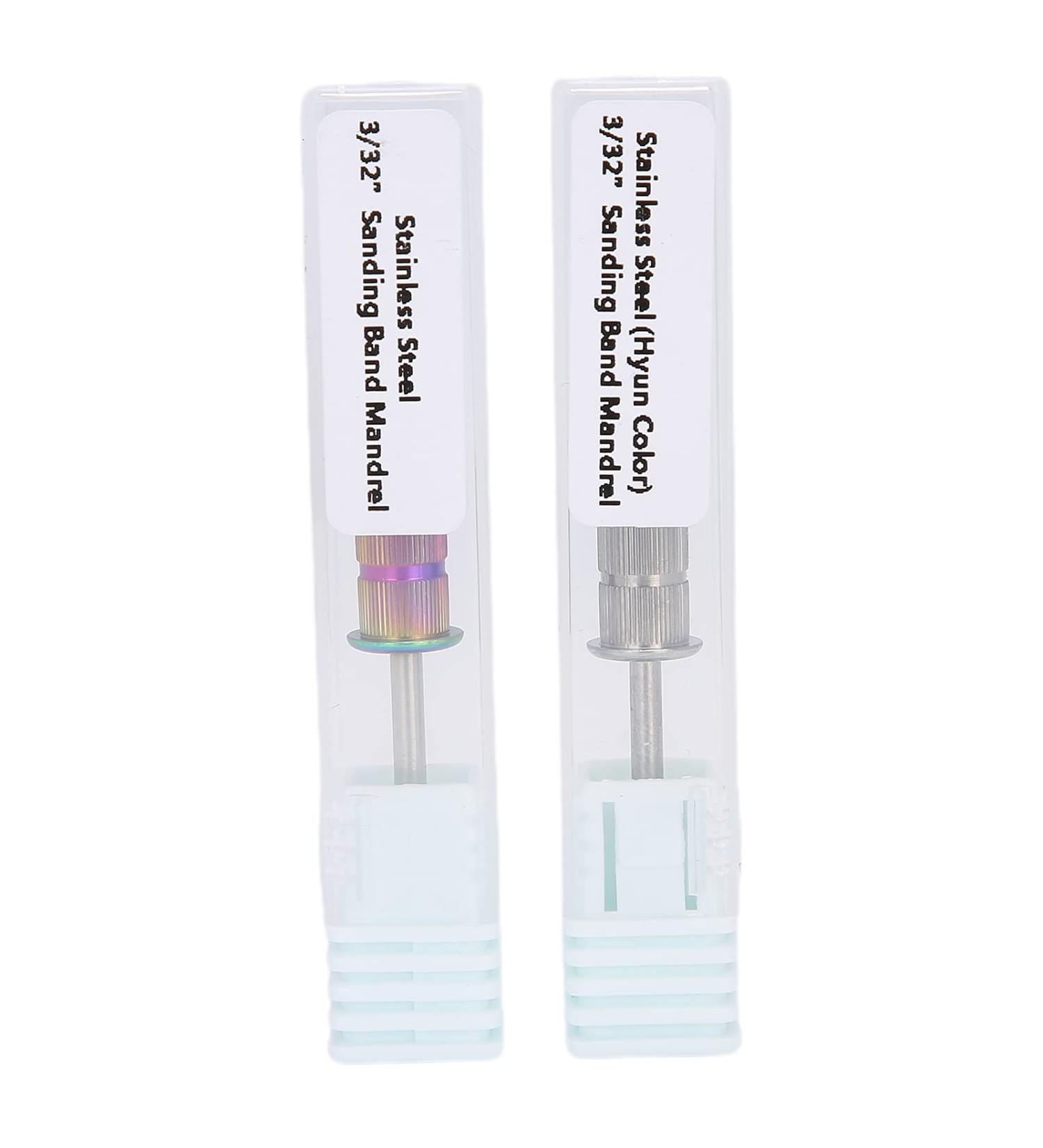 Mandrel Bits for Nails Nail Art Mandrel Bit Stainless Steel Nail Drill Bits Manicure Tool Accessory for Sanding Band Manicure Pedicure Tool - Buy Online on GoSupps.com
