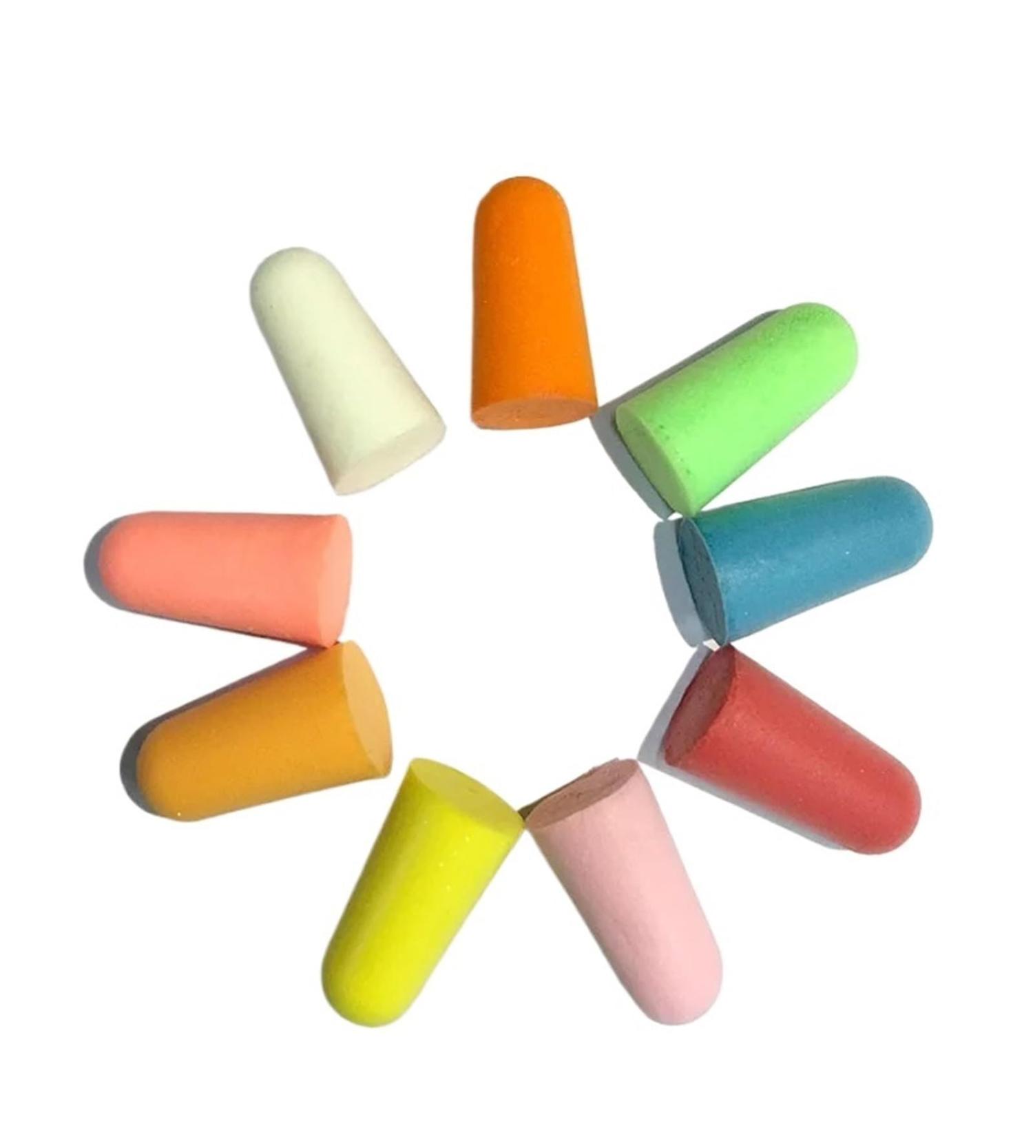 20 Pairs Comfort Earplugs - Noise Reduction Foam Soft Ear Plugs for Sleep - Yellow Protective Earplugs with Slow Rebound - Buy Online on GoSupps.com