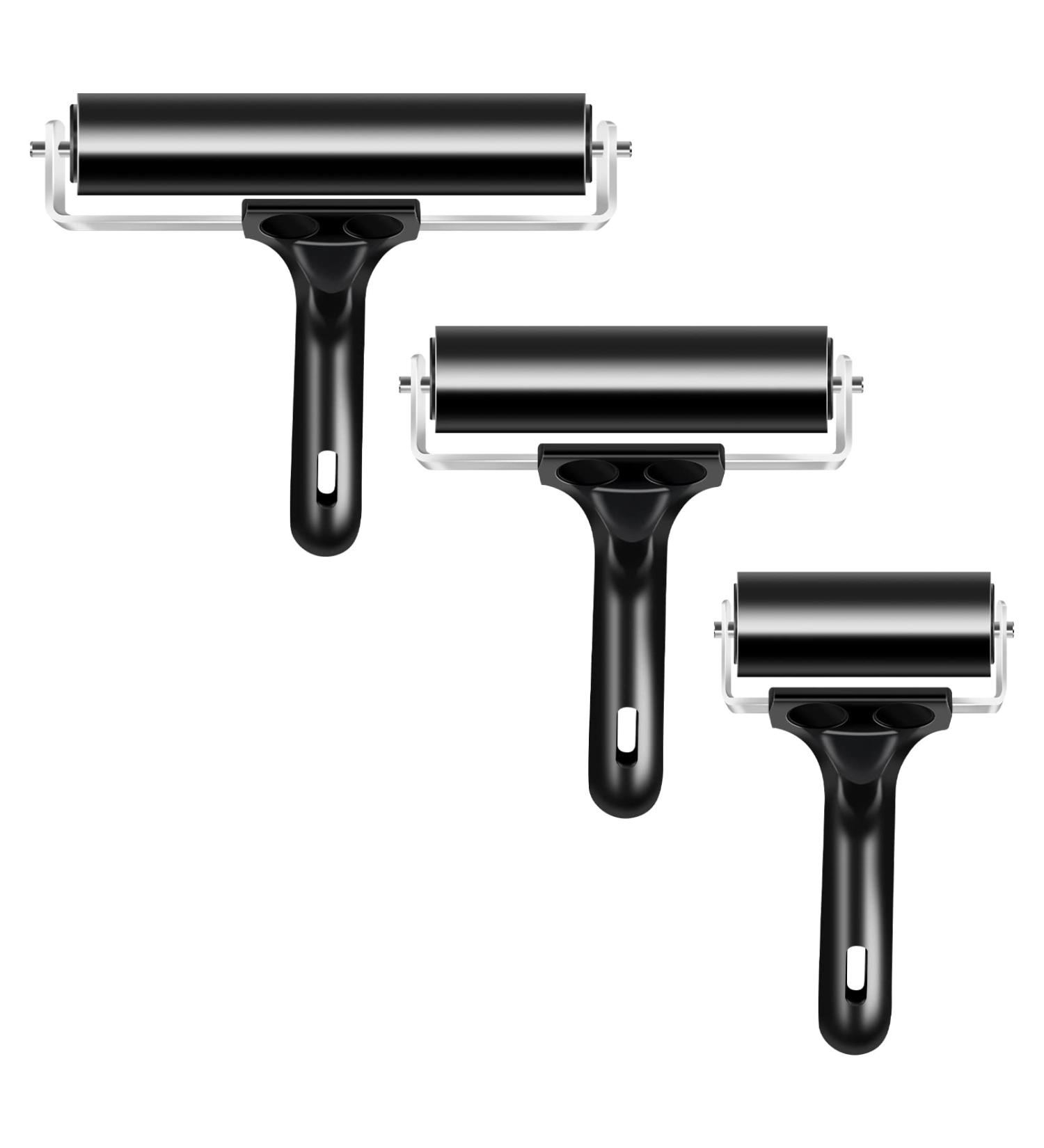 VinBee Soft Rubber Brayer Rollers for Printmaking and Crafting - 3 Pack (2.4, 4, 5.9) - Buy Online on GoSupps.com