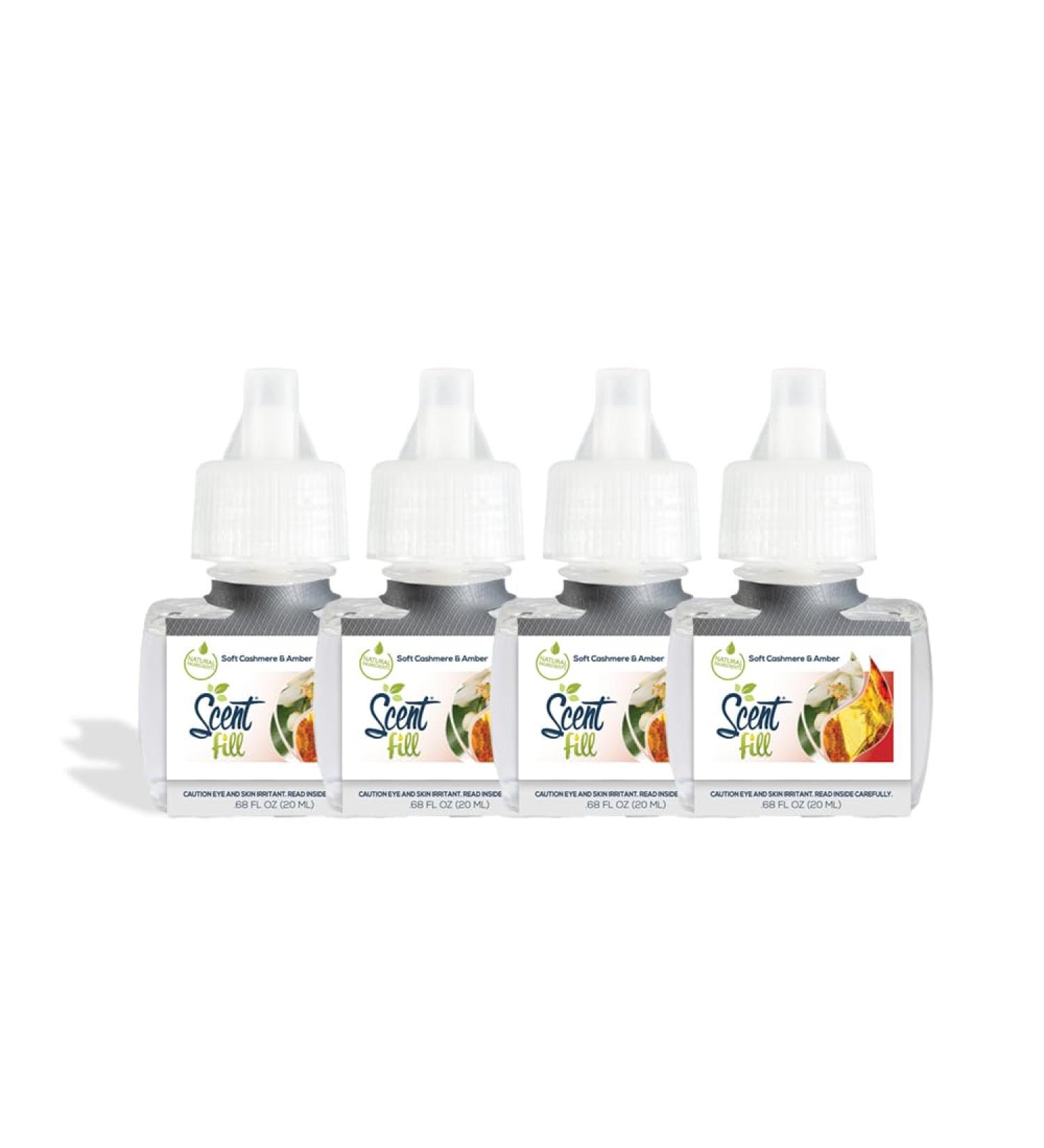 Buy Scent Fill Soft Cashmere & Amber Plug-In Air Freshener - 4 Oil Refills - International Shipping Available - Buy Online on GoSupps.com