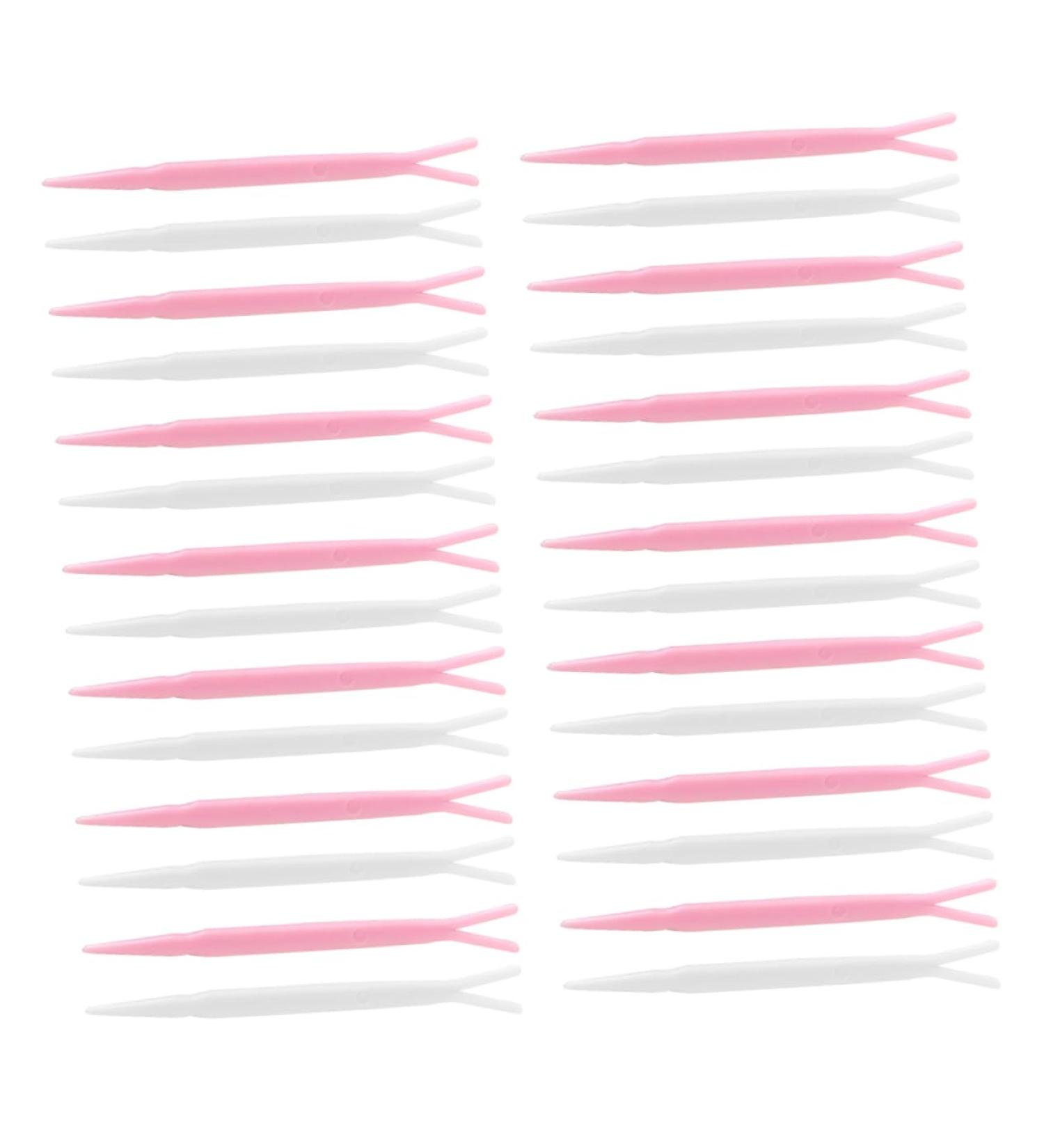 PLAFOPE 100pcs Plastic Forks for Clip Woman Stick Rods Accessories Fork Cosmetic Wear Y-shaped Supplies - Buy Online on GoSupps.com