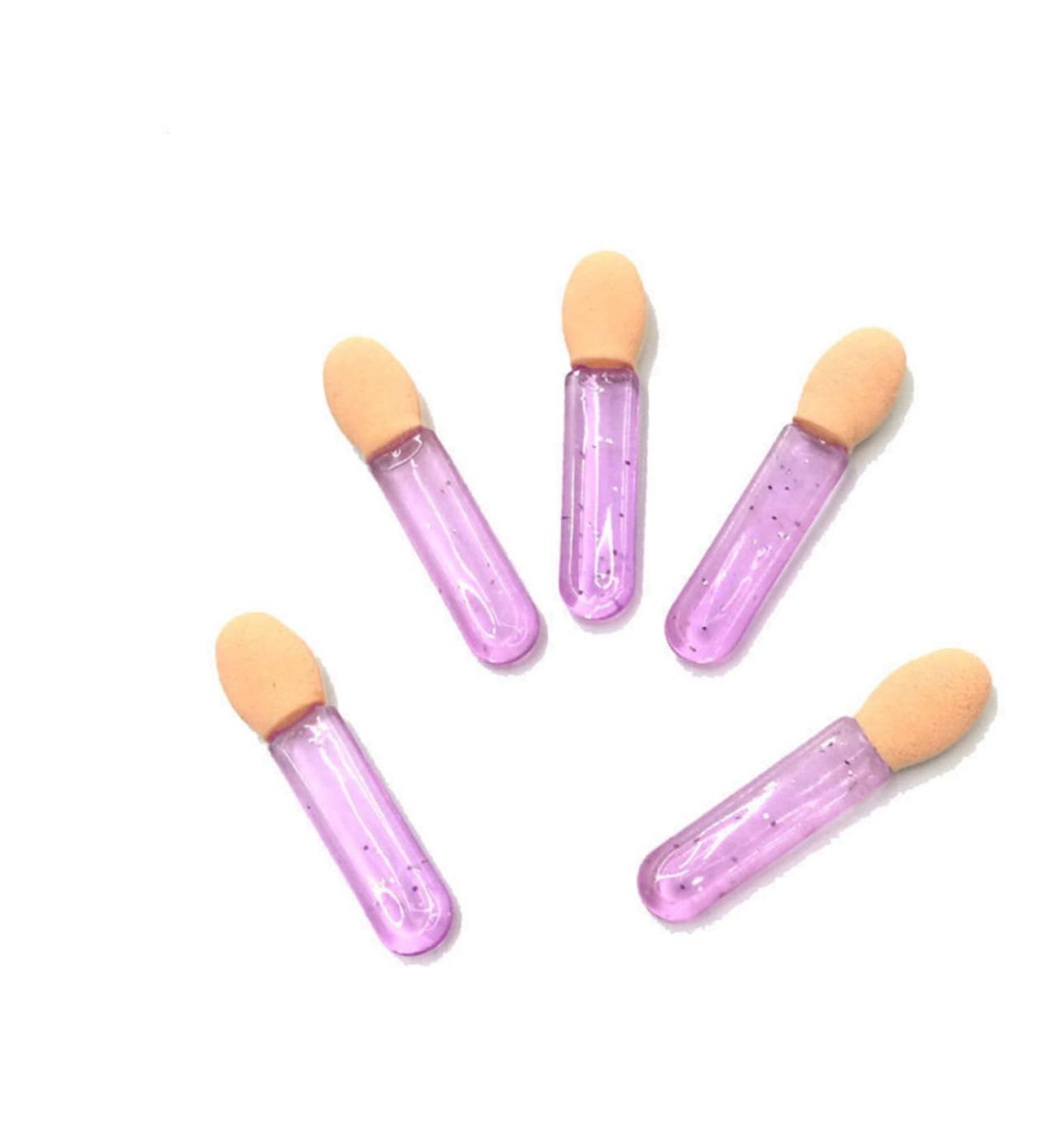 Baluue 100pcs Eyeshadow Brush Kit Beauty Sponge Women Eyeshadow Applicator Makeup Eye Sponge Violet 3.6X1.2 cm Violet - Buy Online on GoSupps.com