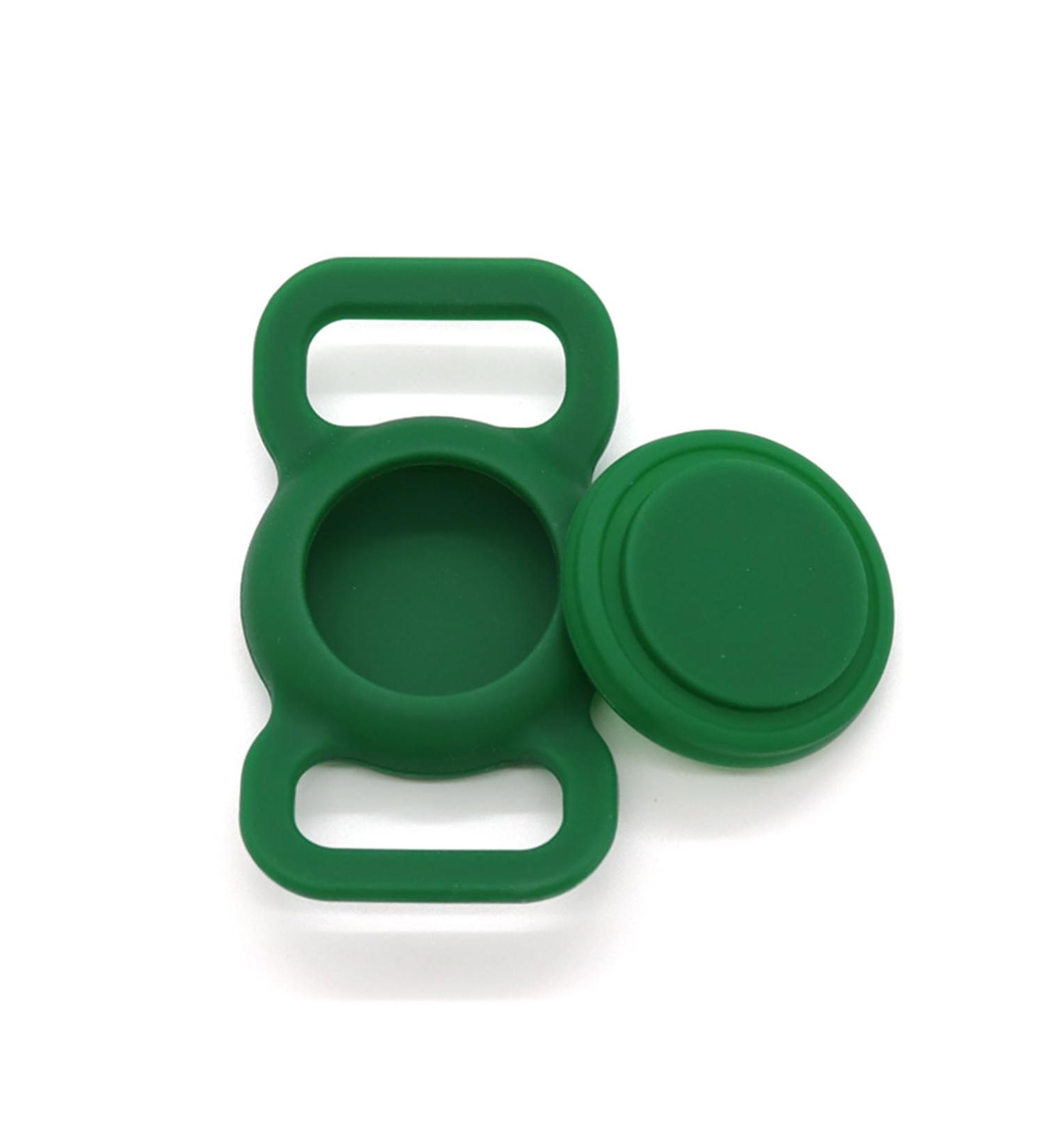 Apple Airtag Dog Collar - GPS Tracker & Anti-Lost Silicone Cover for Pets - Turquoise Monochrome - Buy Online on GoSupps.com