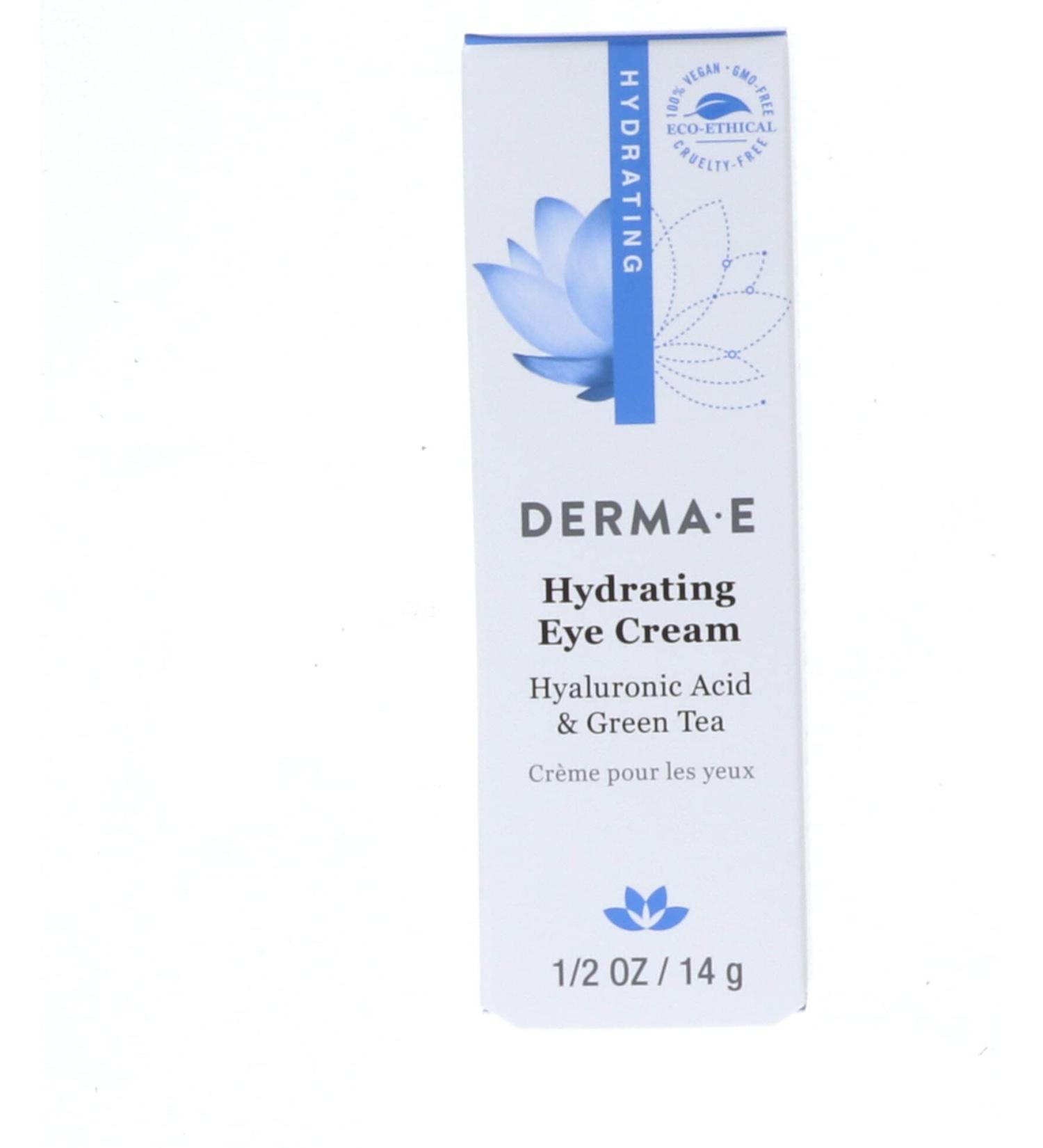 Derma E Eye Cream with Hyaluronic Acid & Pycnogenol - Hydrate & Revitalize | International Shipping Available - Buy Online on GoSupps.com