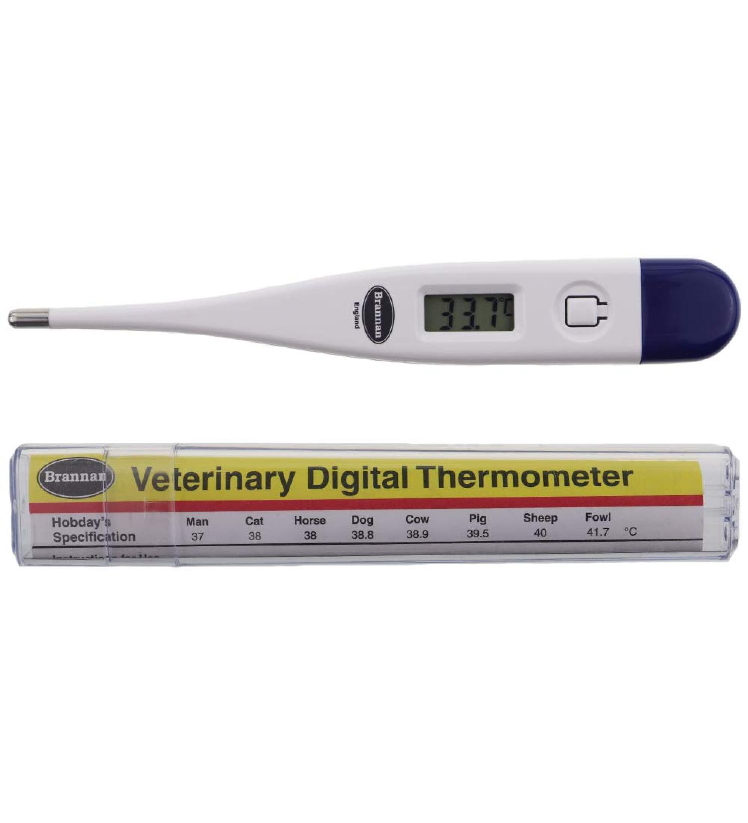 Digital Vets Thermometer For Pet Owners of Dogs Cats Horses Animals With FREE Veterinary Hobday's Spec Chart - Buy Online on GoSupps.com