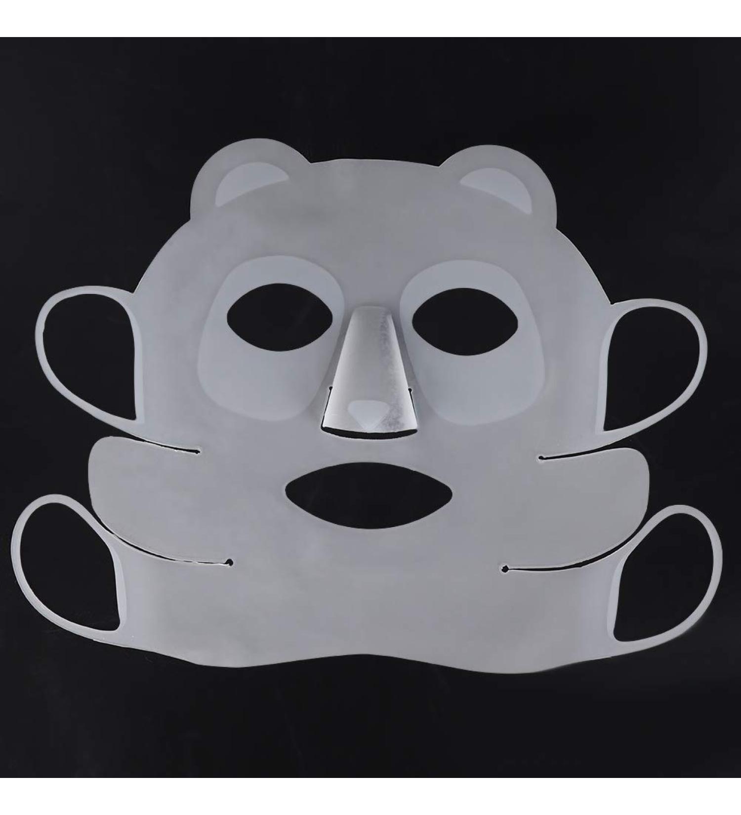 Reusable Panda Ear-Hook Silicone Facial Mask | Moisturizing Tool for Sheet Masks | Prevent Serum Evaporation - Buy Online on GoSupps.com