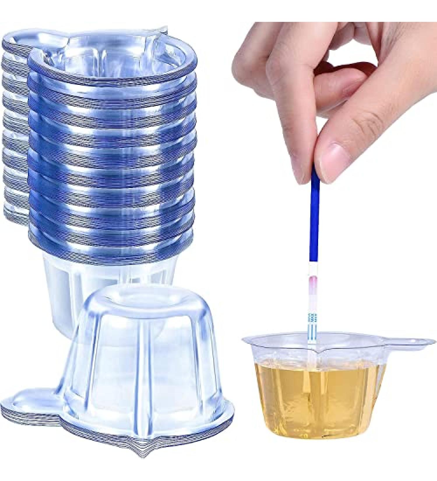 WUERKIYA Urine Cups Plastic Urine Collection Cups Disposable Urine Specimen Cups for Pregnancy Test 40 ML (60 Pieces) - Buy Online on GoSupps.com