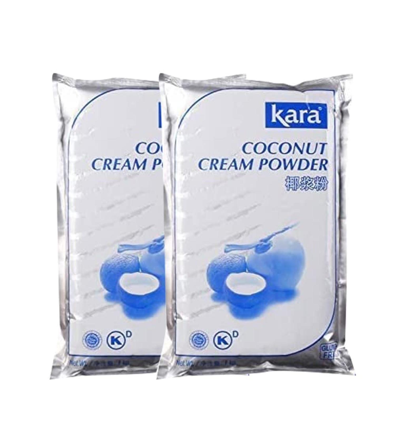 Kara Coconut Cream Powder | 1Kg | Cream Powder | No Added sugar | Instant Cream Powder | Coconut Powder | Indonesia Origin (Pack of 2) - Buy Online on GoSupps.com