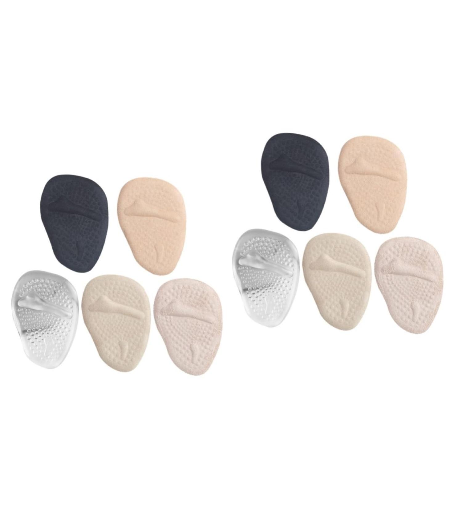 FOMIYES Gel High Heel Toe Pads - 10 Pairs Non-Slip Metatarsal Foot Cushions for Boots & Heels - Comfortable Shoe Insoles - Buy Online on GoSupps.com