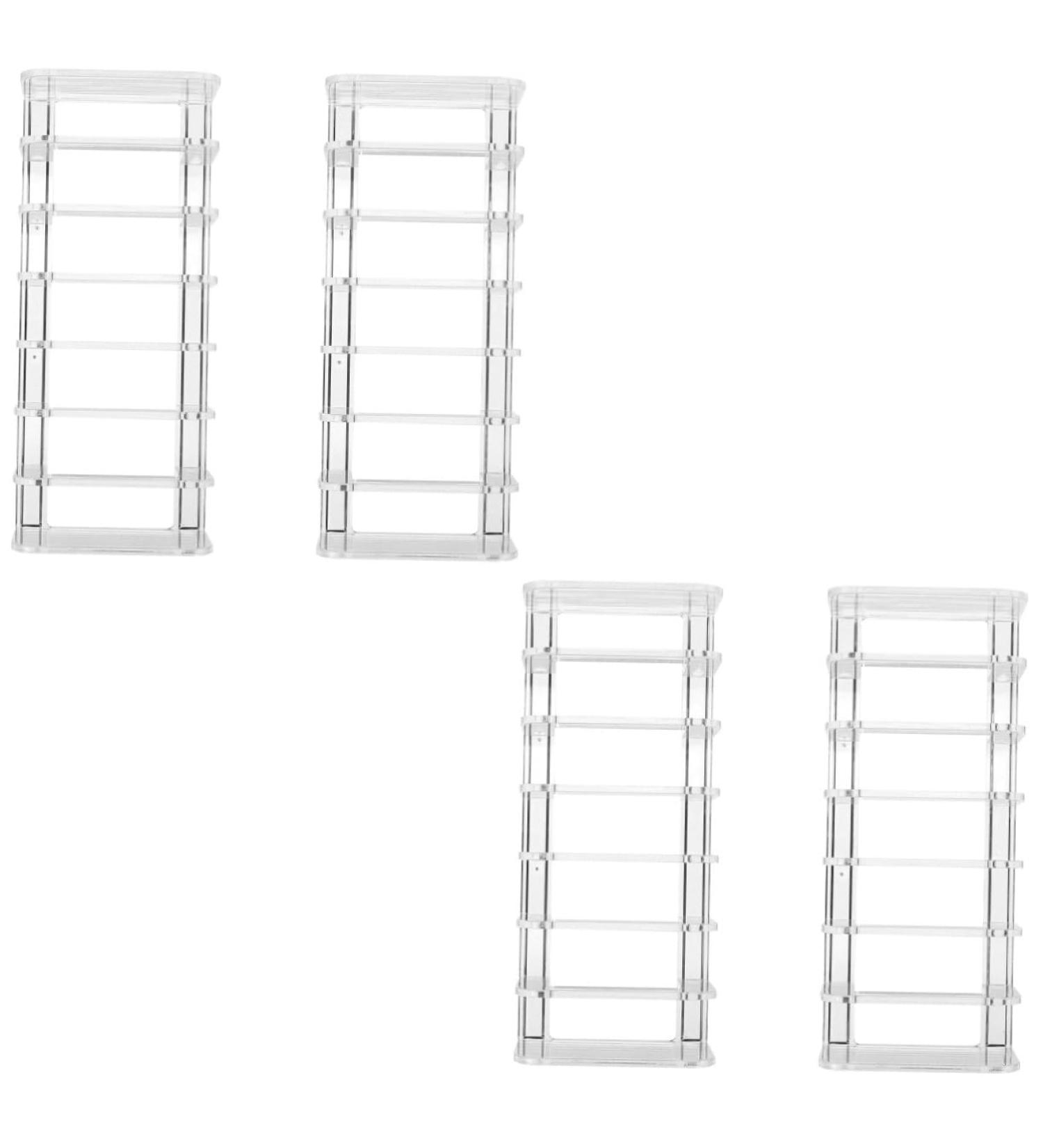 Didiseaon 4 Pcs Partition Storage Display Rack Desktop Cosmetics Holder Eyeshadow Organizer Makeup Household - Buy Online on GoSupps.com