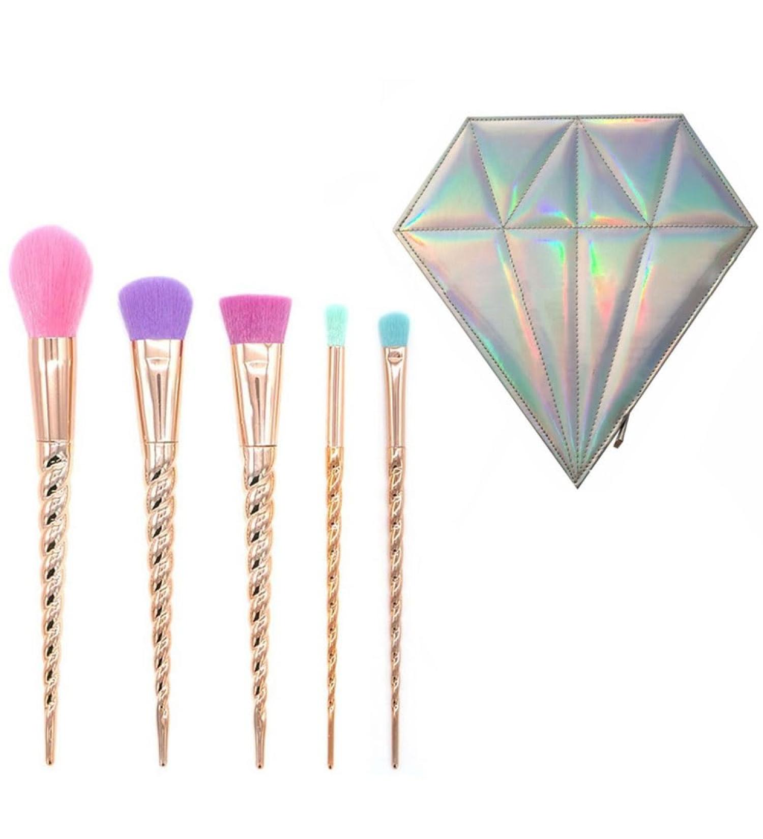 Lyx 10-Piece Unicorn Makeup Brush Set | Professional Foundation Blush Concealer & Eyeshadow Brushes with Diamond Bag Perfect for Stunning Looks! - Buy Online on GoSupps.com