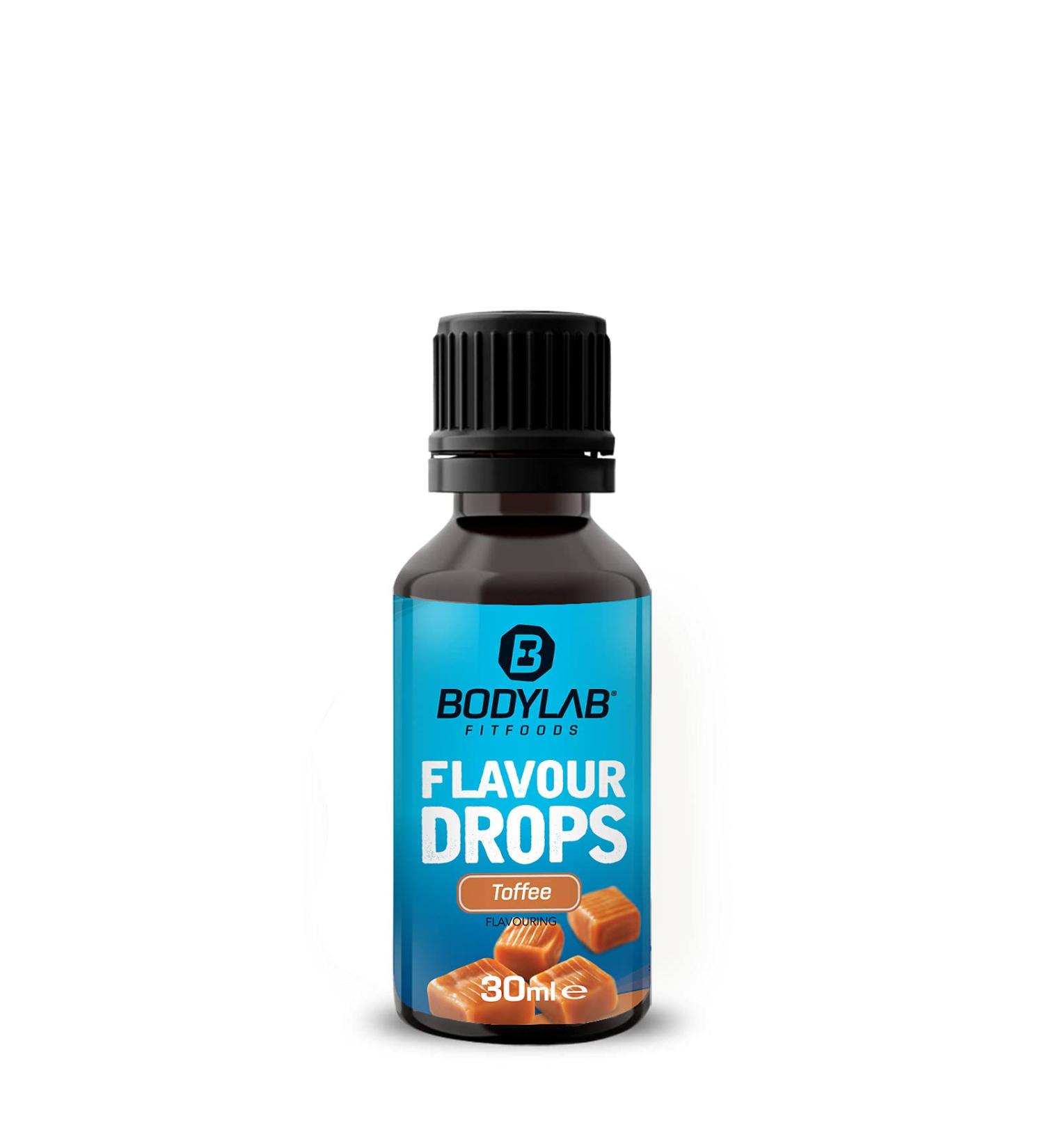 BODYLAB24 Toffee Flavor Drops 30ml | Calorie-Free Sugar-Free & Fat-Free Aroma | Perfect Sweetener for Foods & Coffee | No Artificial Dyes - Buy Online on GoSupps.com