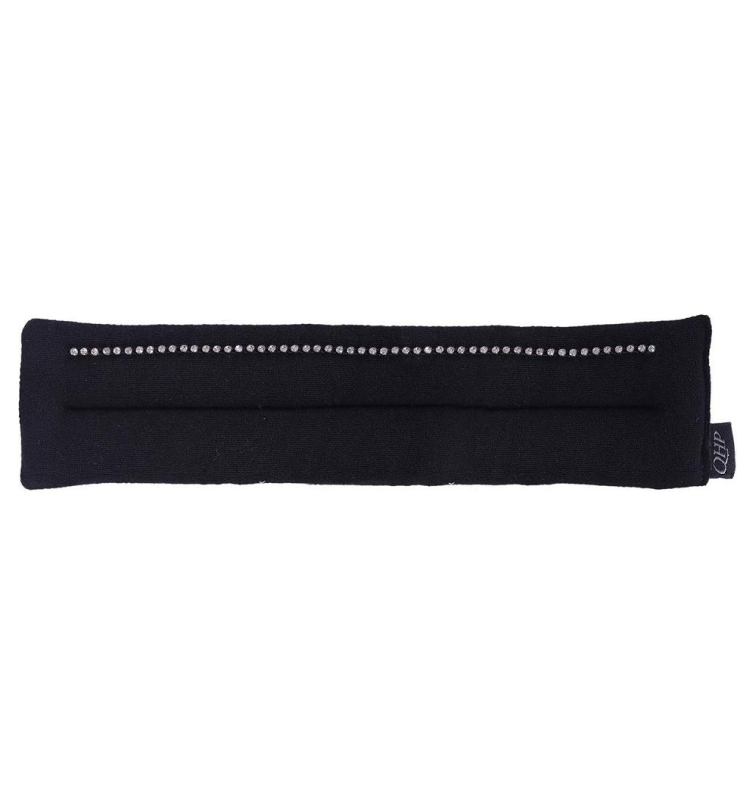 Buy QHP Noseband Pad Madelon - Soft Pad for Noseband in Various Designs & Sizes - Thoroughbred Black - Buy Online on GoSupps.com