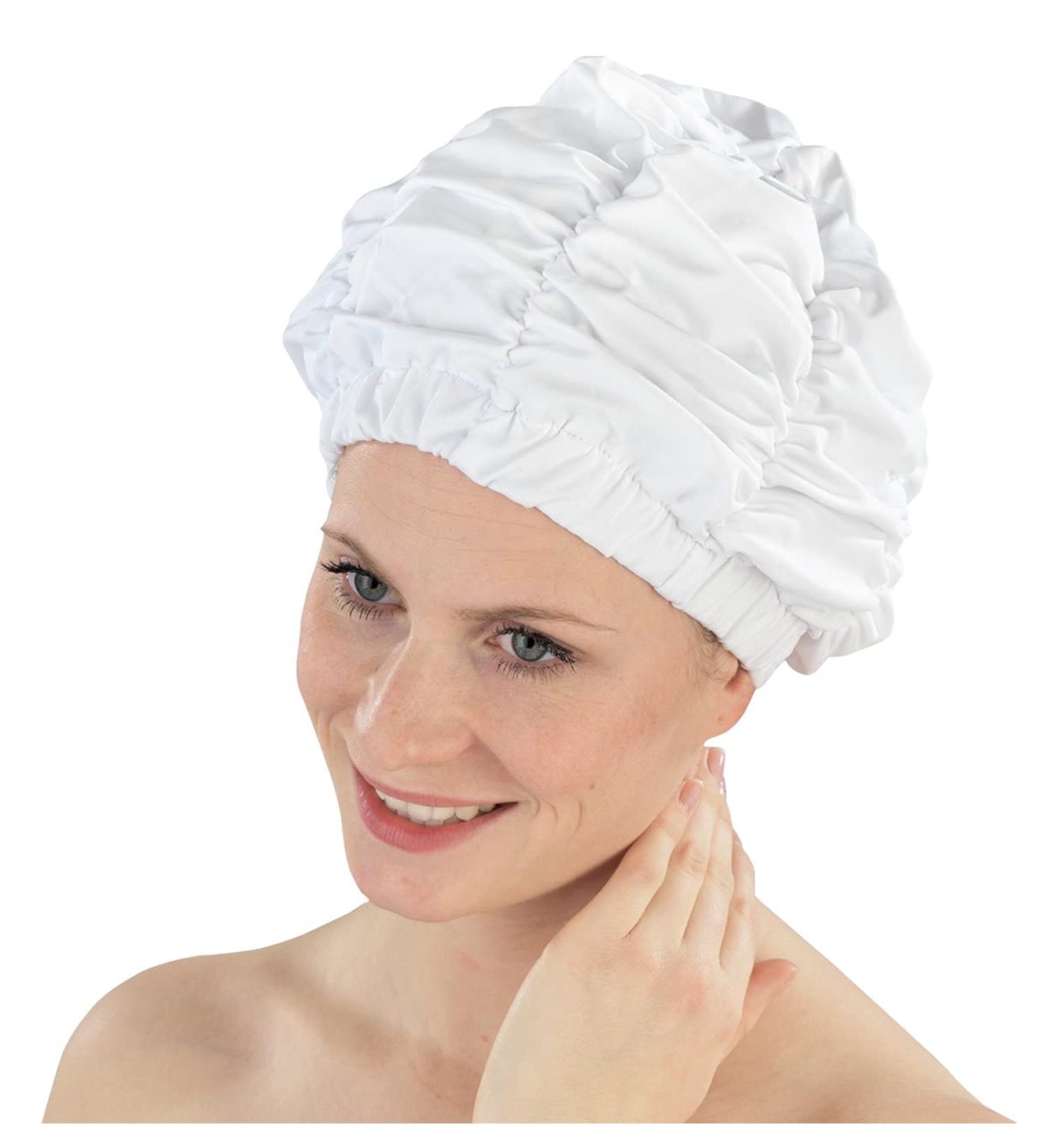 Wenko Shower Cap - 7224500 Bathing Cap for Hair Protection 25 cm White | International Shipping Available - Buy Online on GoSupps.com