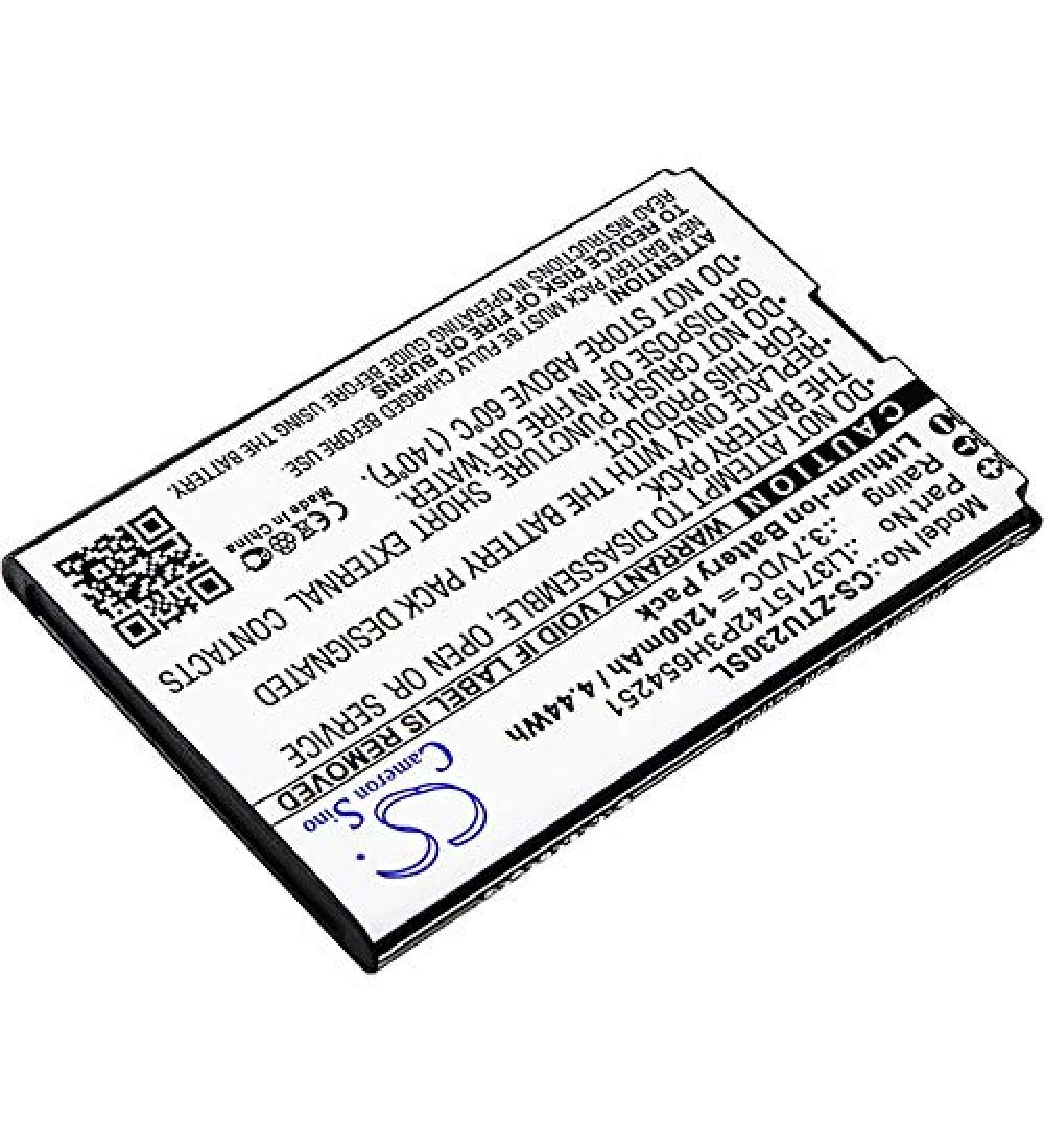 Replacement Battery for Vodafone 945 - 1200mAh/3.7V Compatible with Li3711T42P3h654246 Li3715T42P3H654251 - Buy Online on GoSupps.com