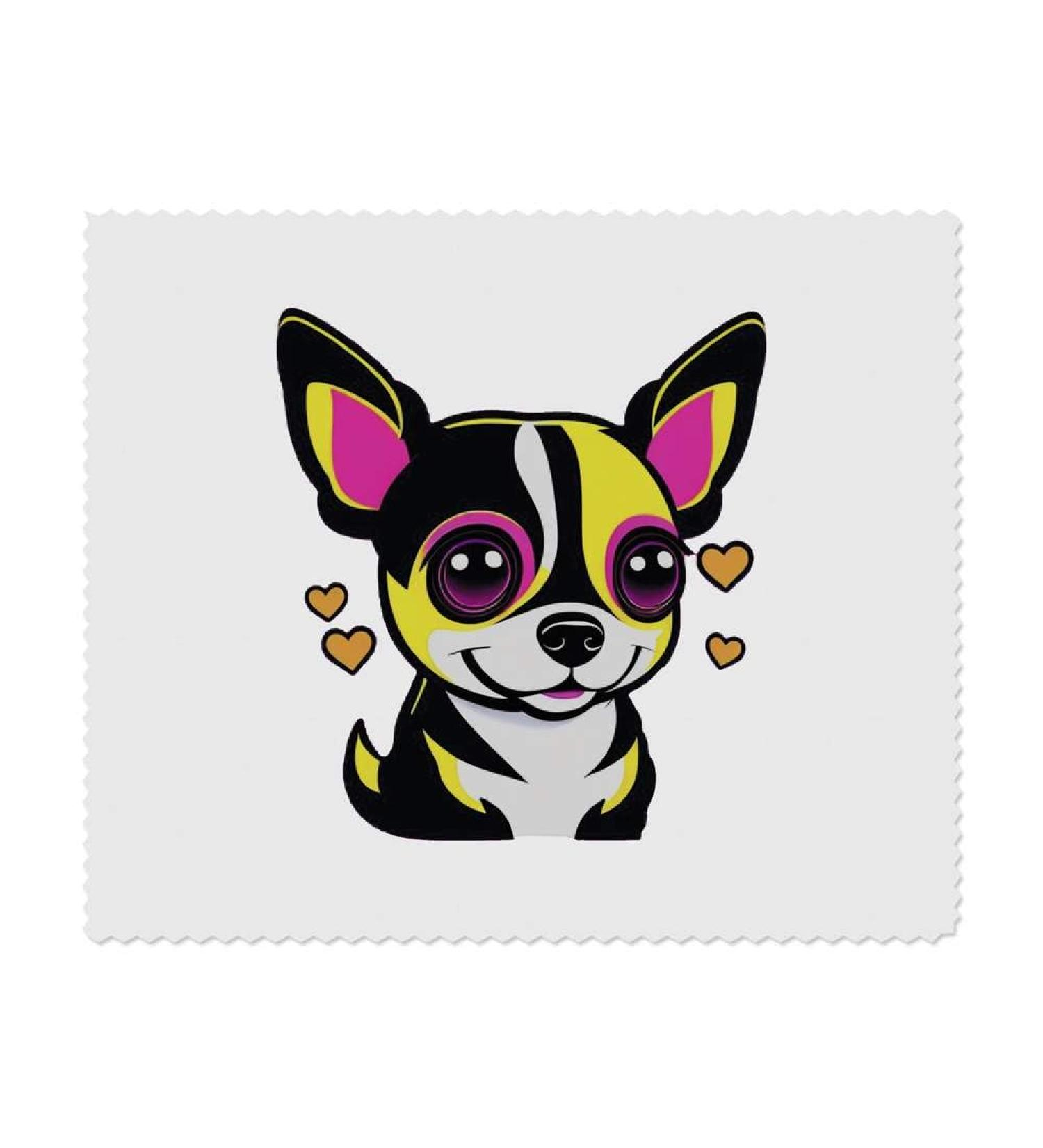 Buy 2x Chihuahua Microfiber Lens Cleaning Cloths - Perfect for Glasses & Screens - High-Quality Soft & Durable - Buy Online on GoSupps.com