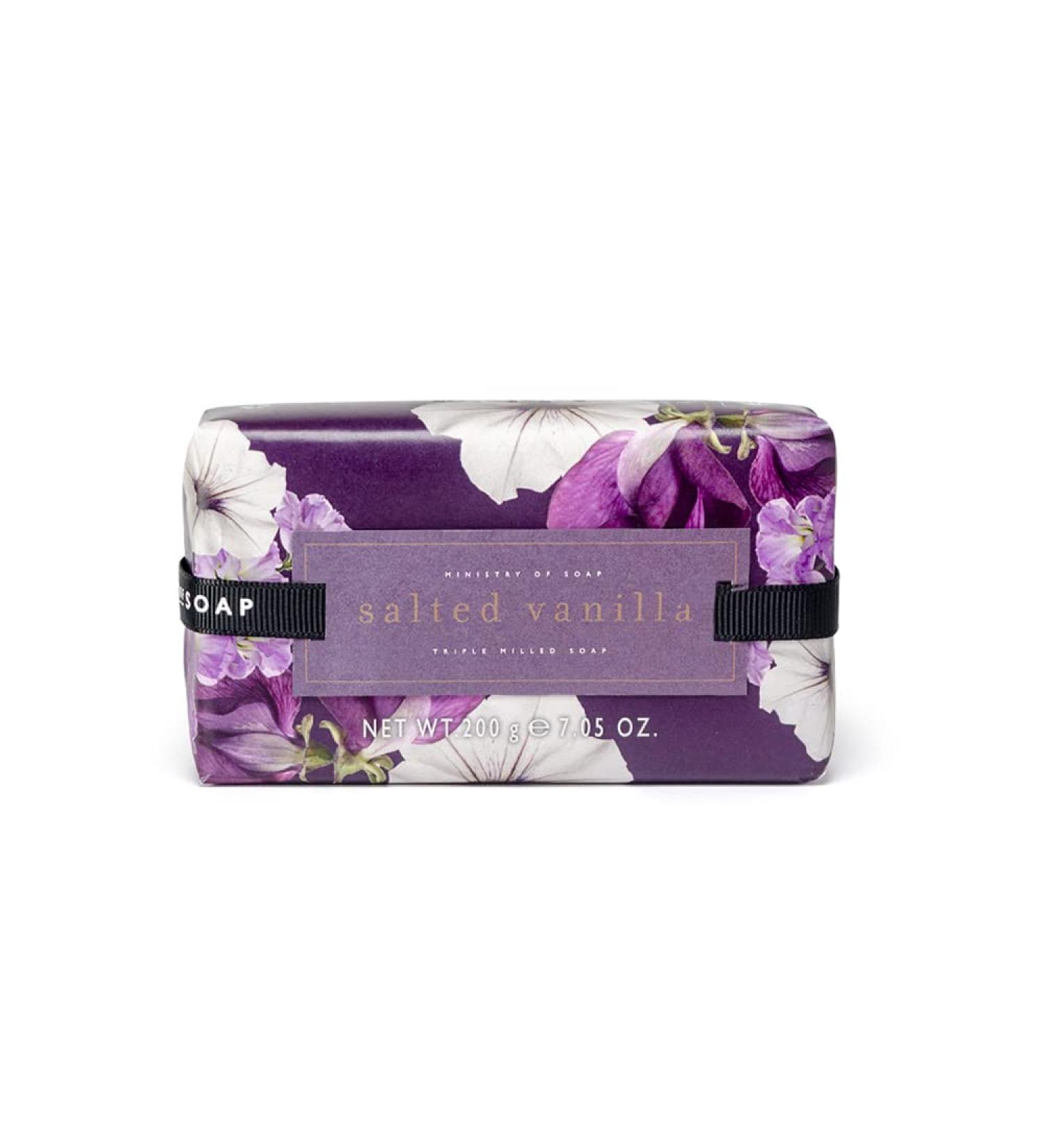Ministry of Soap Blush Hues Wrapped Soap Naturally Coloured Triple-Milled Soap Salted Vanilla 200g - Buy Online on GoSupps.com
