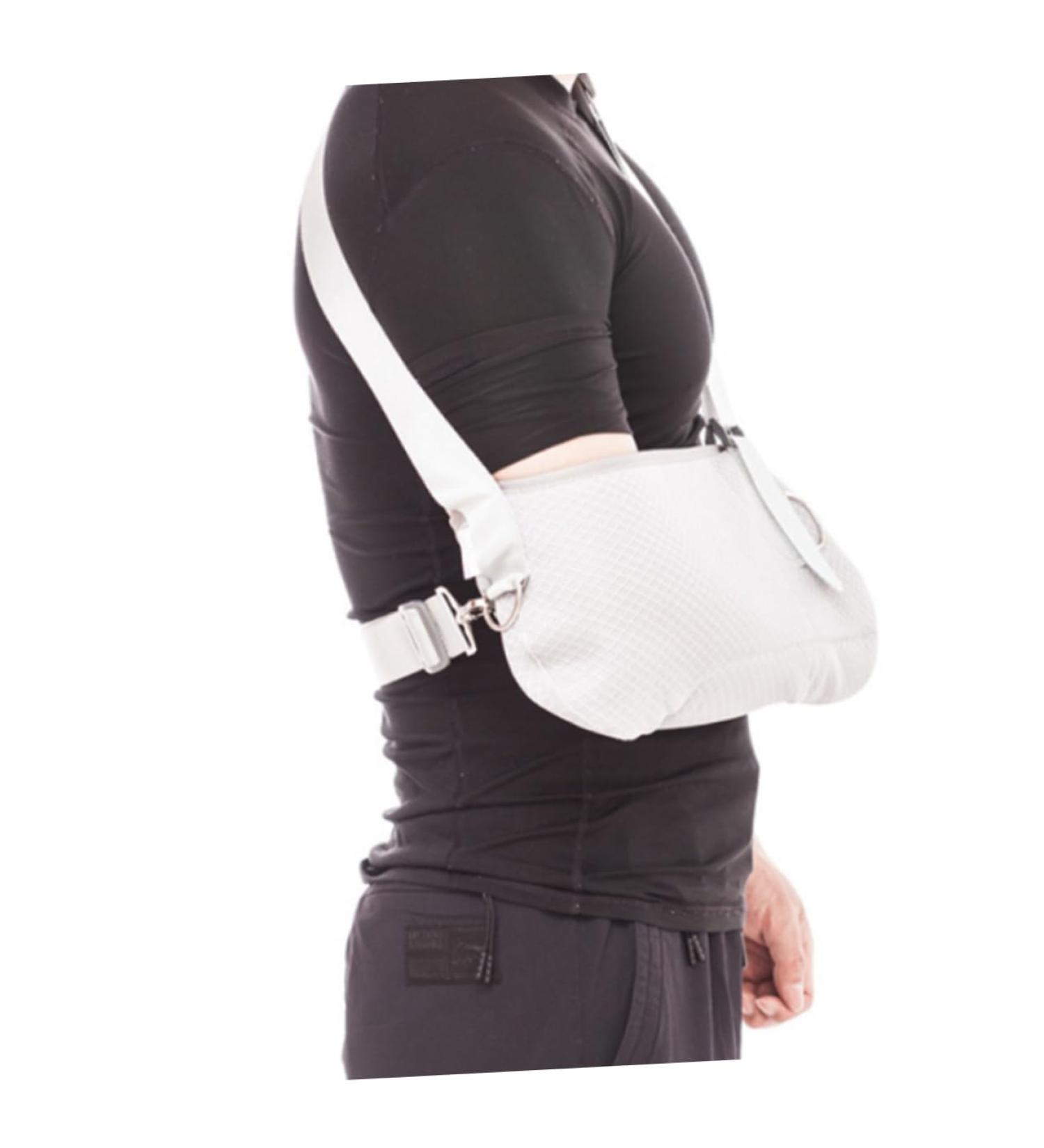 KALLORY Child Size 2 Grey Arm Sling - Shoulder Immobilizer & Support Strap for Rotator Cuff Recovery - Buy Online on GoSupps.com
